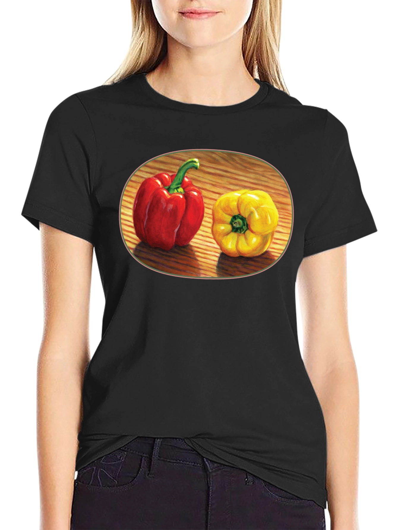 Red & Yellow Pepper Graphic Tee