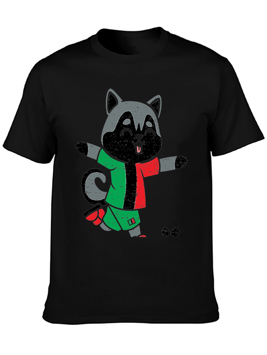 Raccoon Soccer T-Shirt - Fun Sports Tee