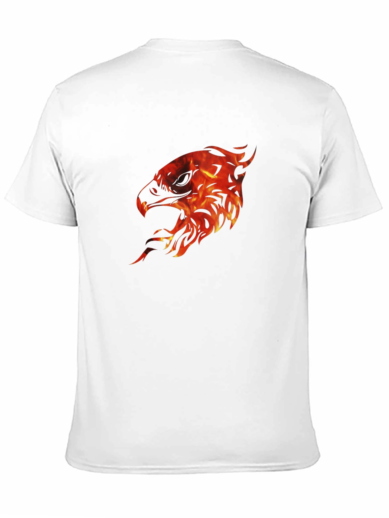 Fiery Eagle Graphic Tee - Mens Black T-Shirt