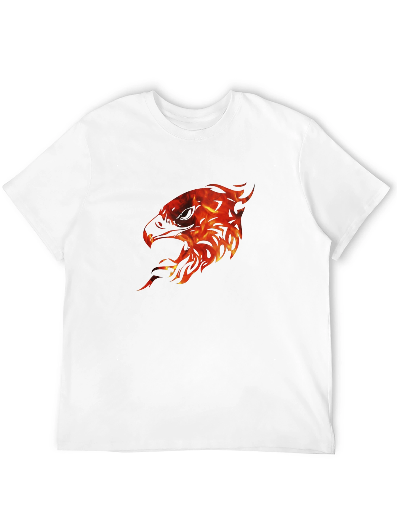 Fiery Eagle Graphic Tee - Mens Black T-Shirt