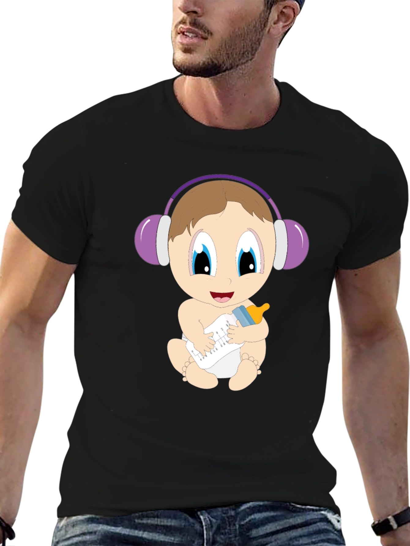 Baby DJ Graphic Tee - Cute Infant Oneshie