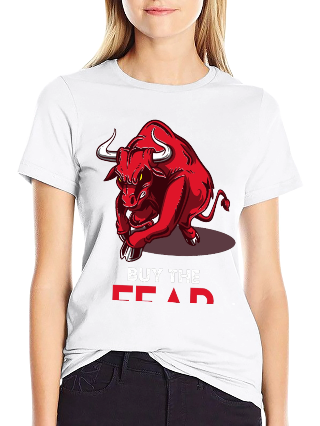 Buy the Fear Red Bull Black T-Shirt