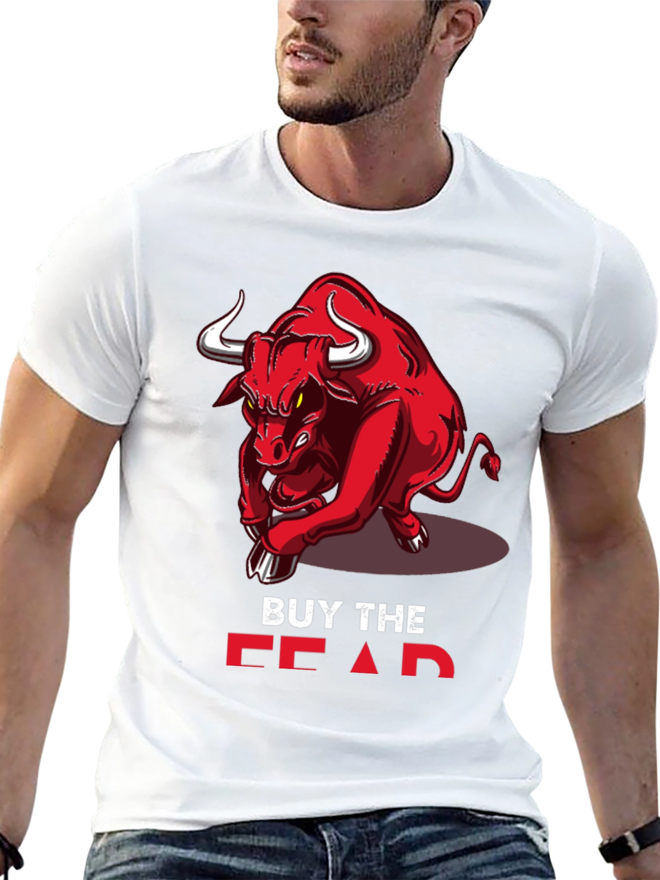 Buy the Fear Red Bull Black T-Shirt
