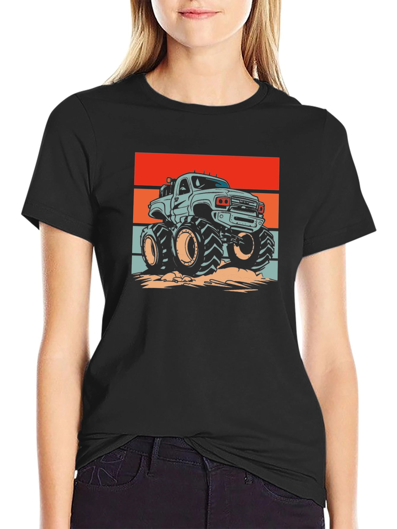 Monster Truck Graphic Tee - Retro Style