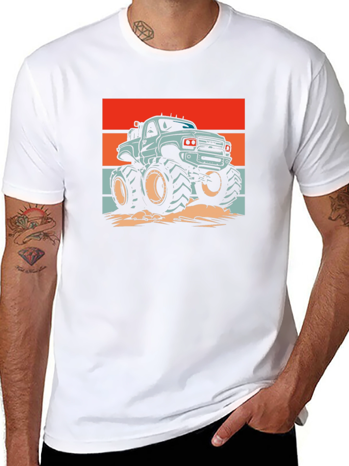 Monster Truck Graphic Tee - Retro Style