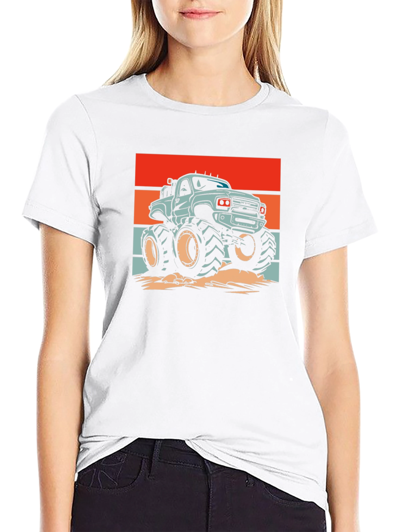 Monster Truck Graphic Tee - Retro Style