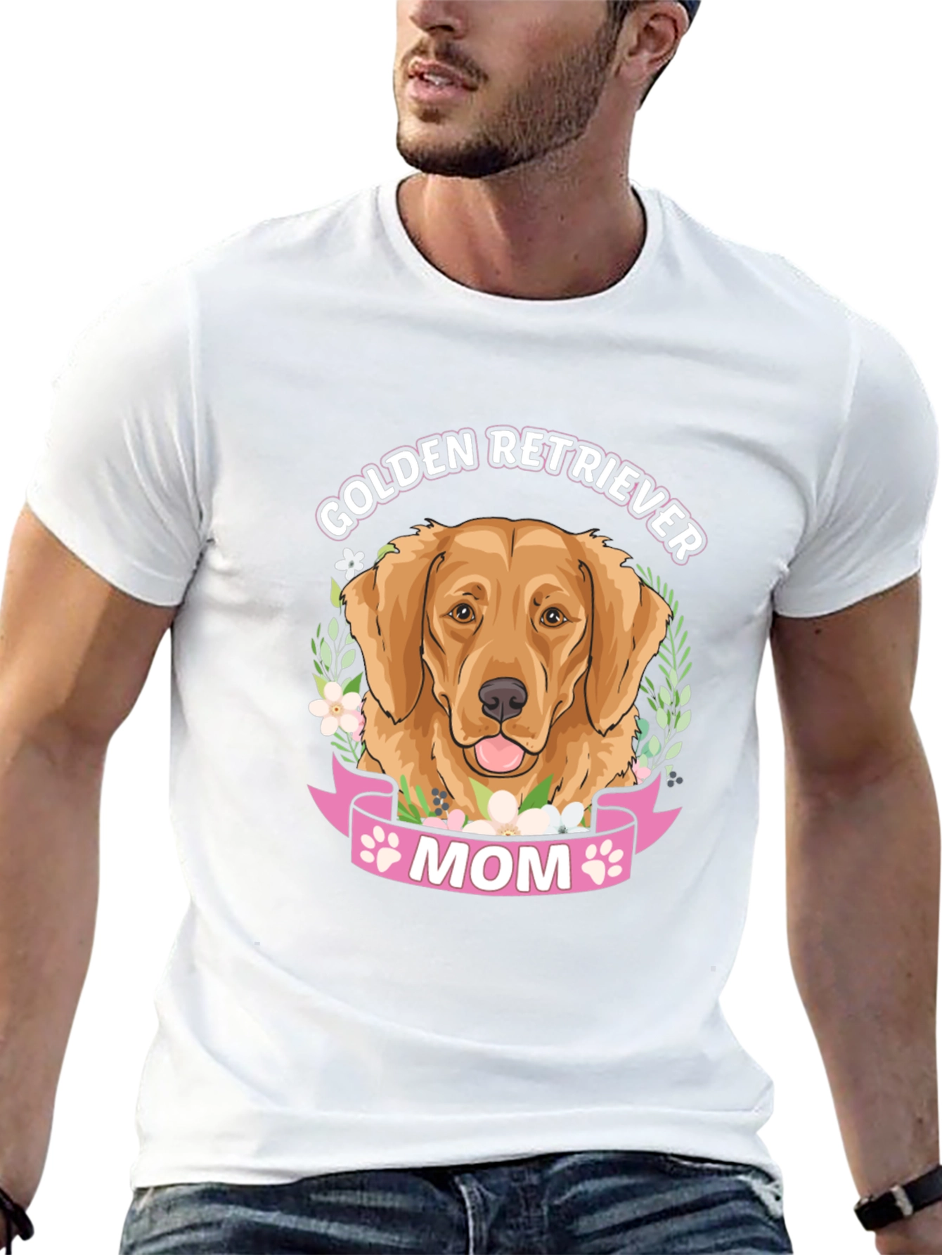 Golden Retriever Mom T-Shirt - Cute Dog Lover Tee