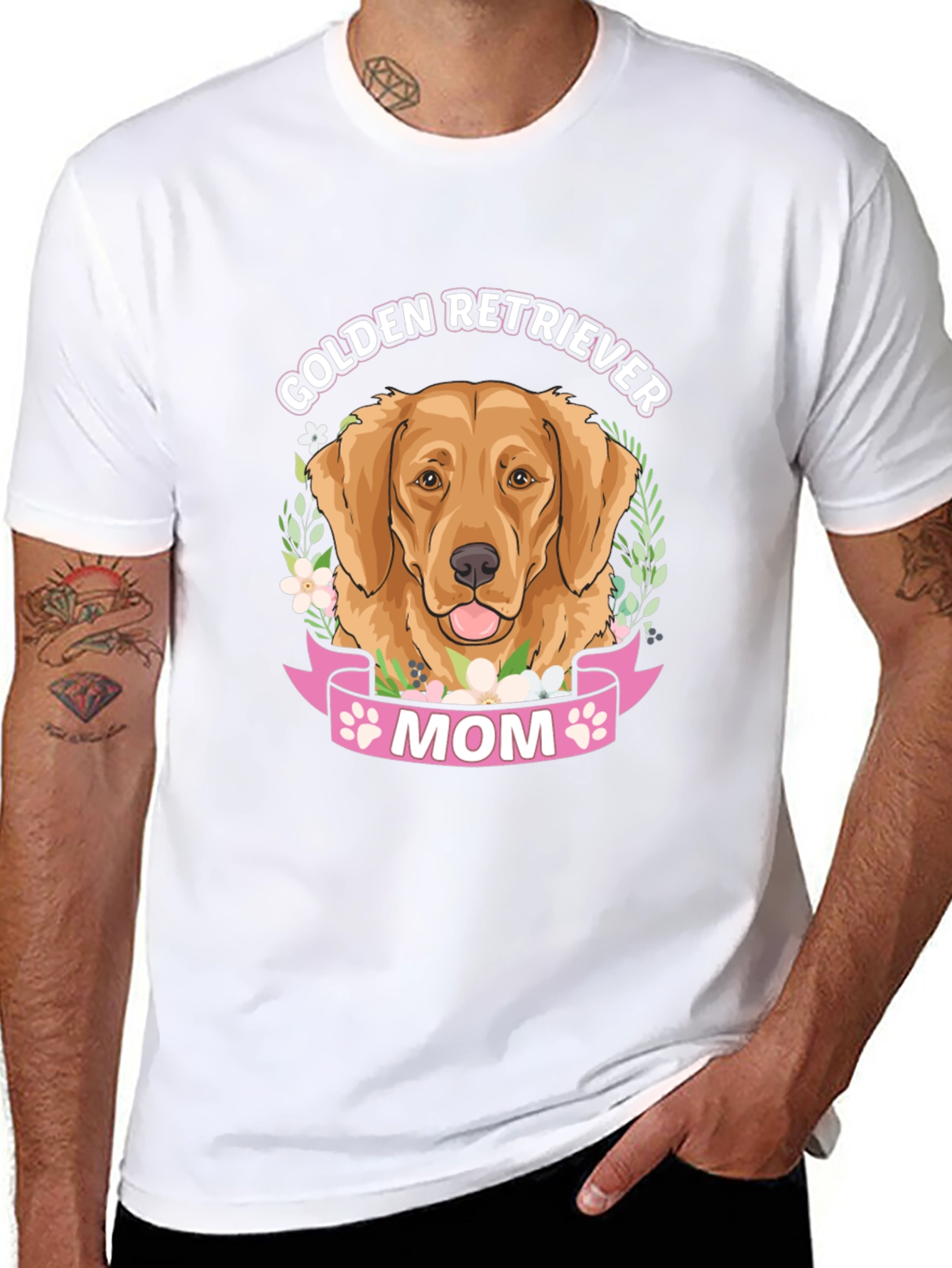 Golden Retriever Mom T-Shirt - Cute Dog Lover Tee