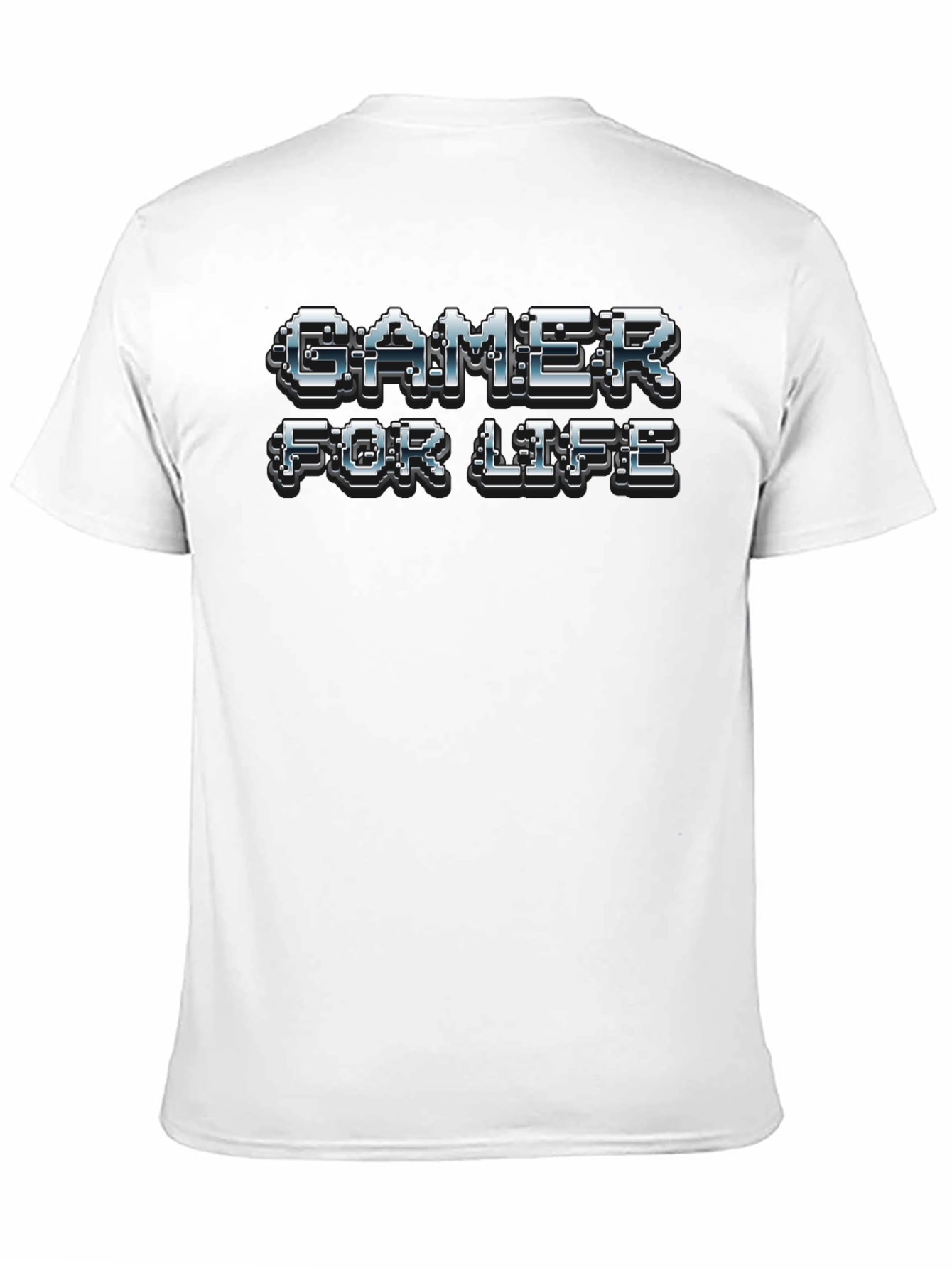 Gamer For Life Black Cotton T-Shirt