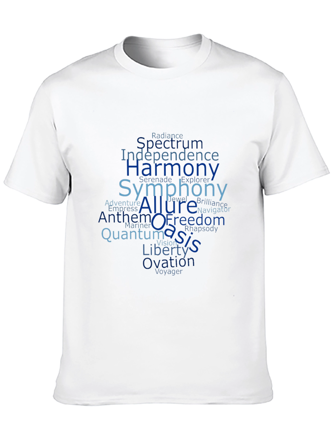 Word Cloud Cruise Ship Names Graphic T-Shirt
