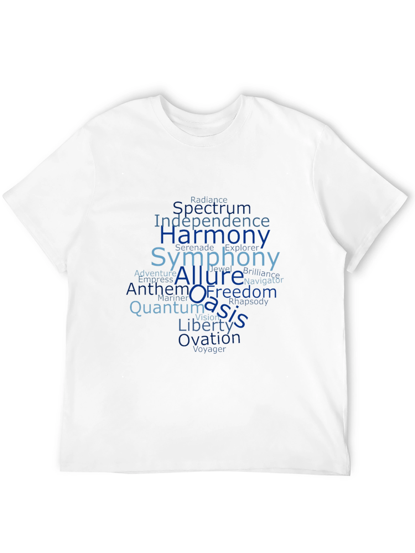 Word Cloud Cruise Ship Names Graphic T-Shirt
