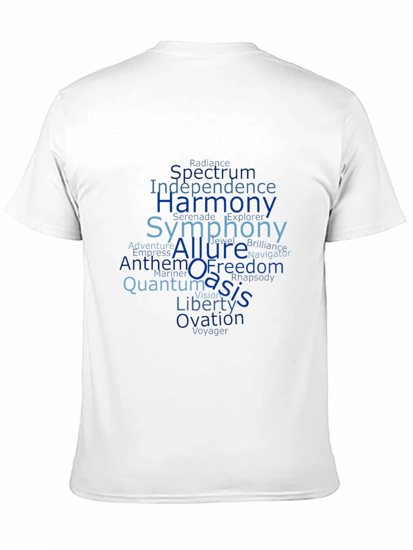 Word Cloud Cruise Ship Names Graphic T-Shirt
