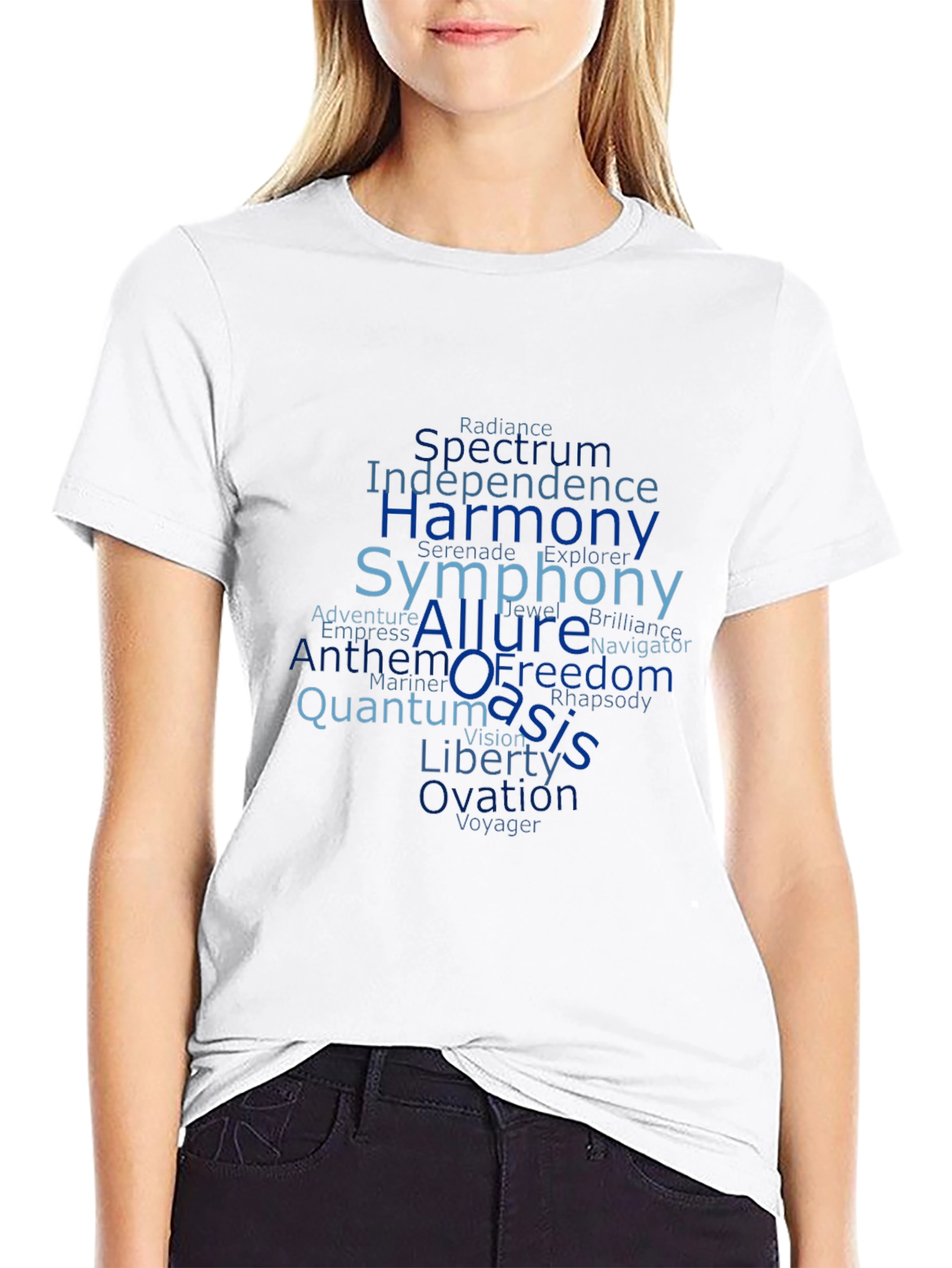 Word Cloud Cruise Ship Names Graphic T-Shirt