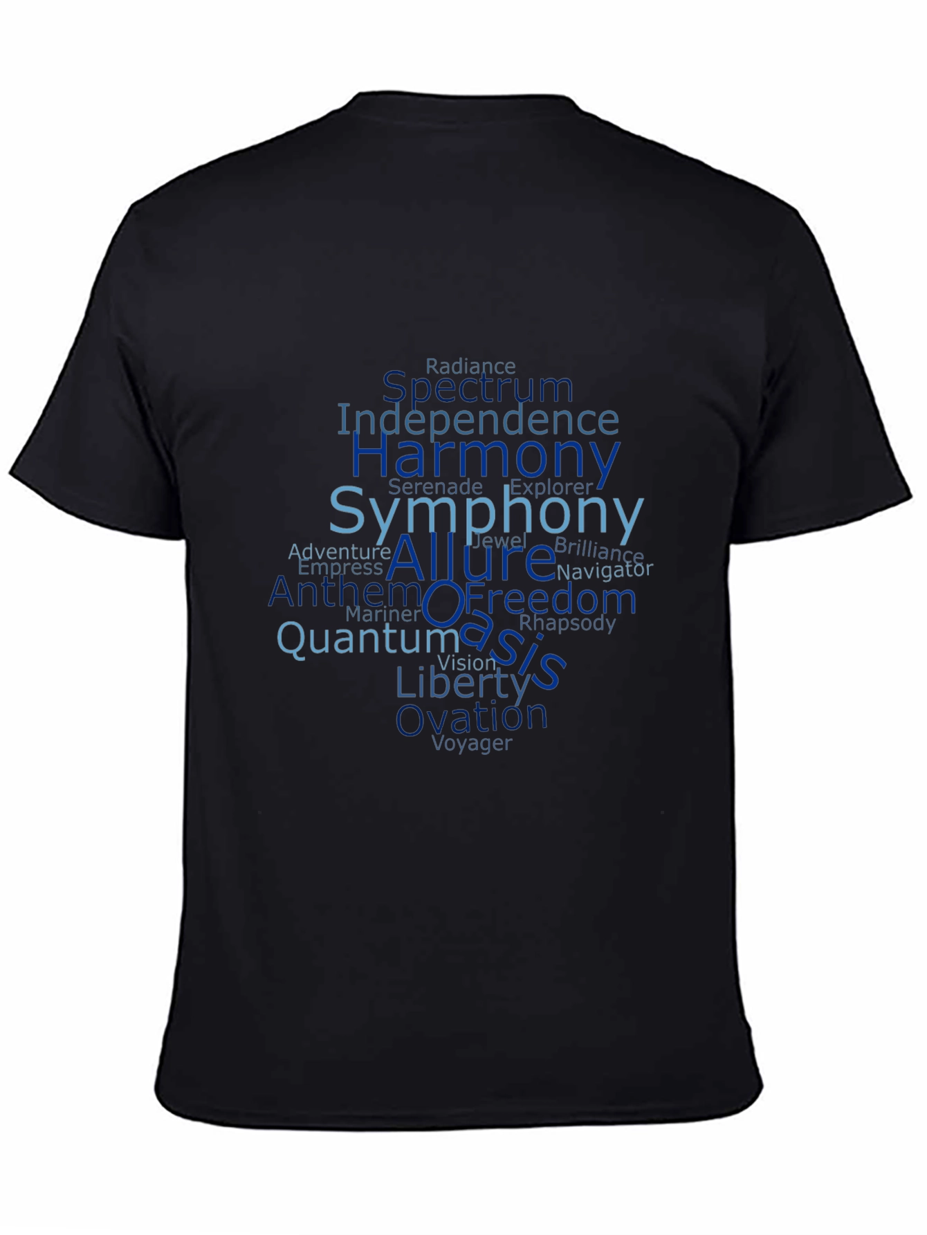 Word Cloud Cruise Ship Names Graphic T-Shirt