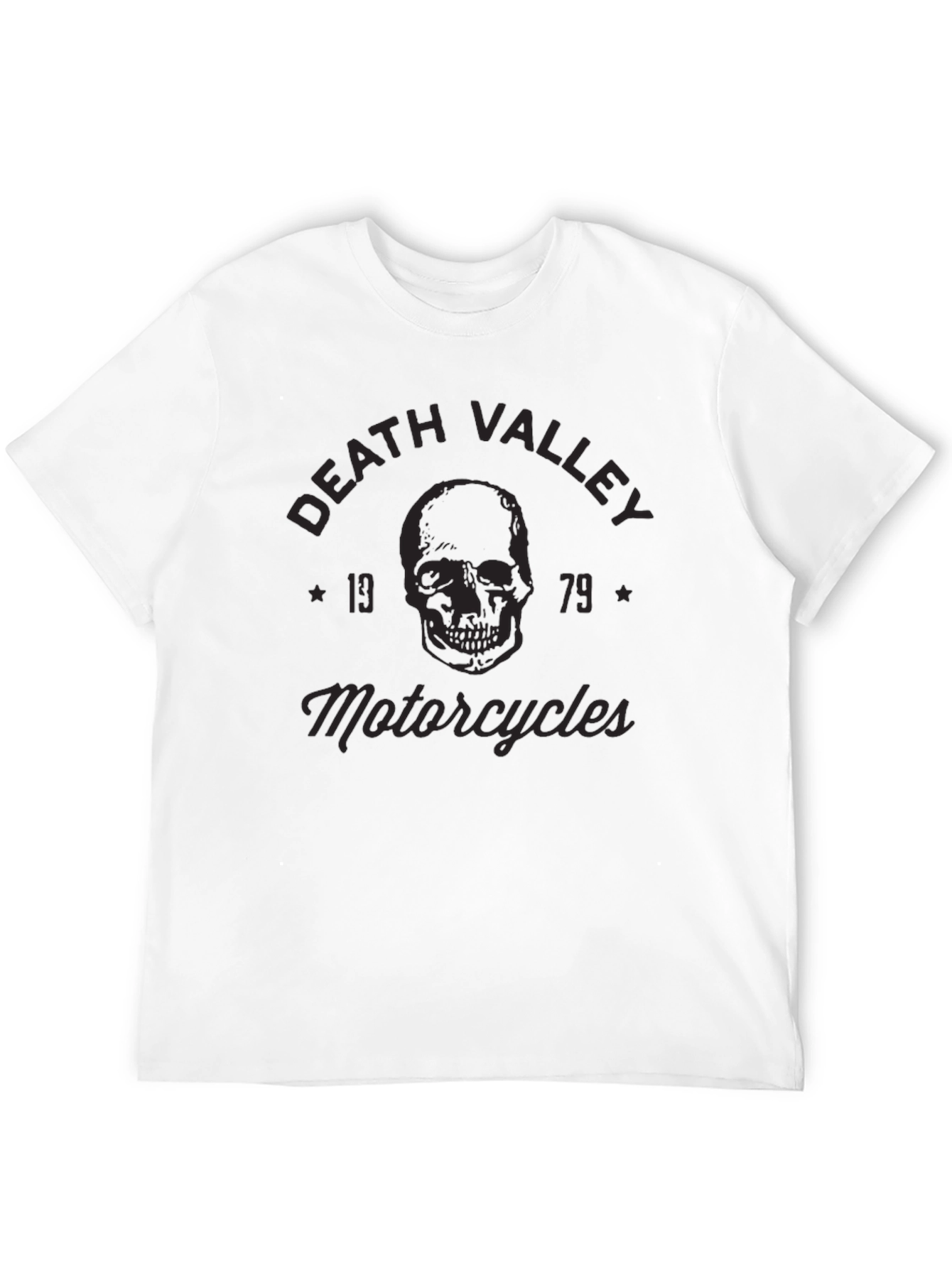 Death Valley Motorcycles T-Shirt - Skull Graphic Tee