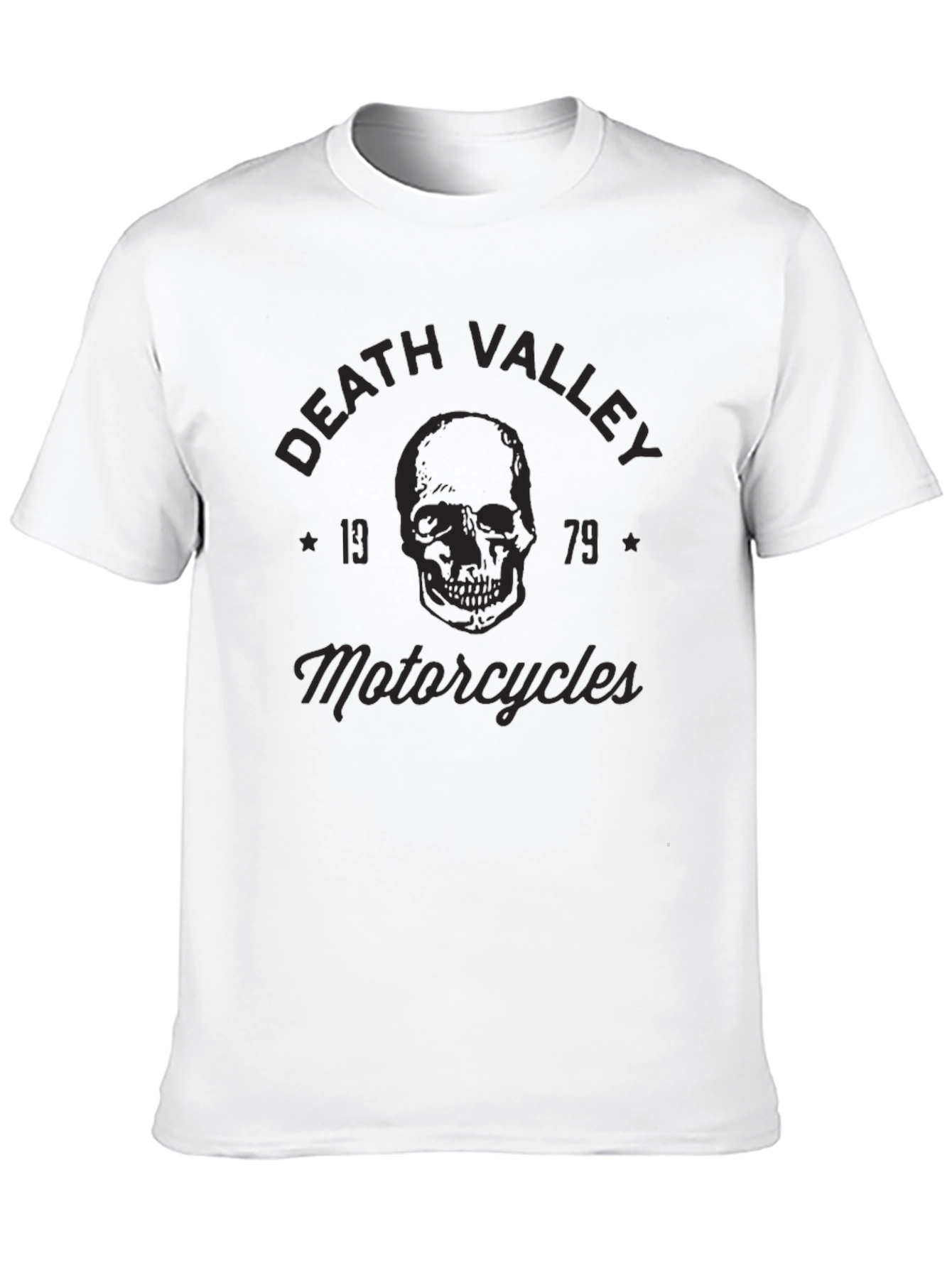Death Valley Motorcycles T-Shirt - Skull Graphic Tee