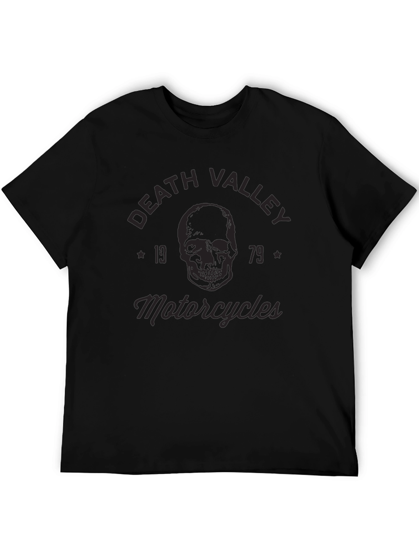 Death Valley Motorcycles T-Shirt - Skull Graphic Tee