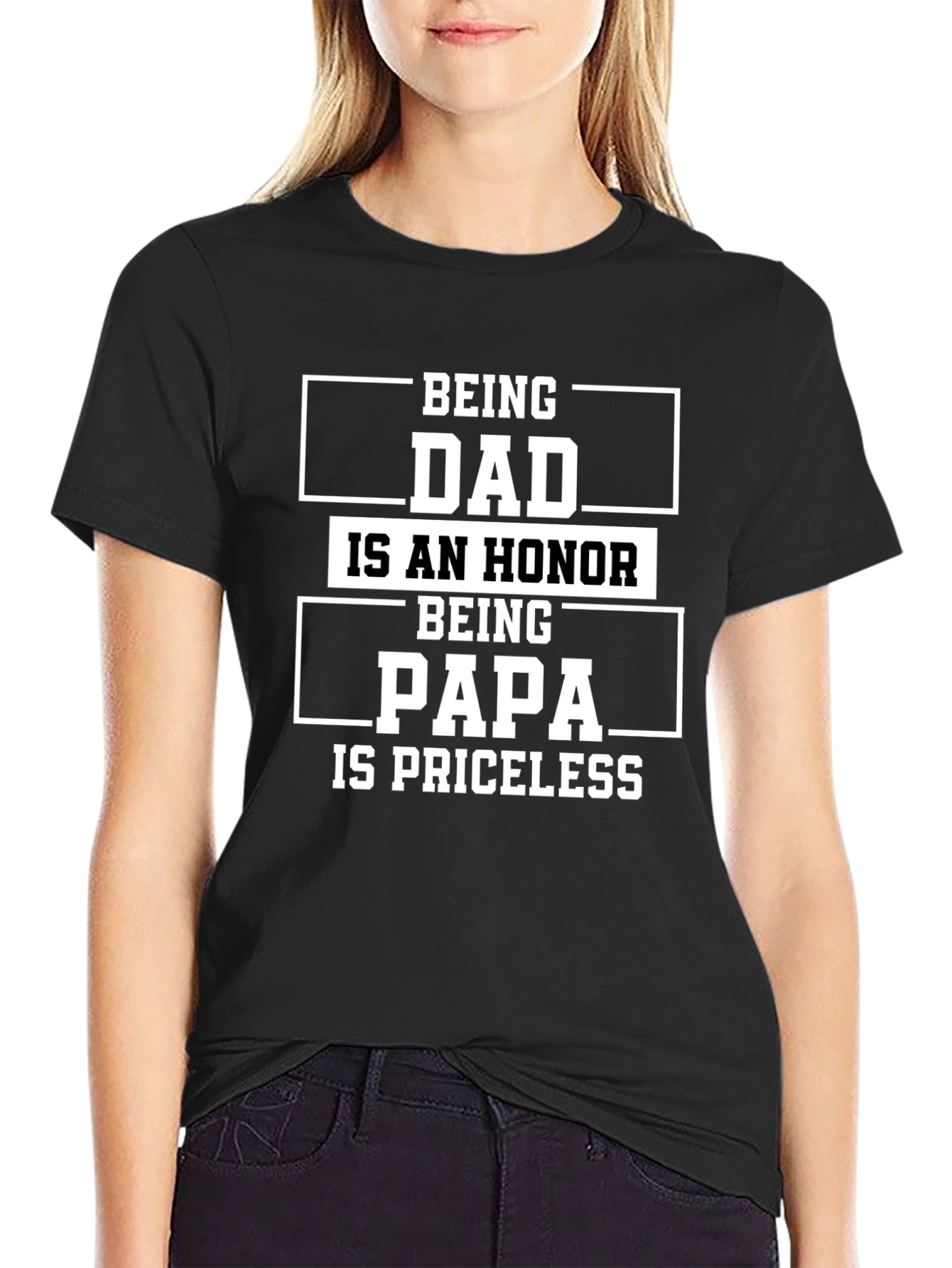 Dad & Papa T-Shirt - Honor & Priceless