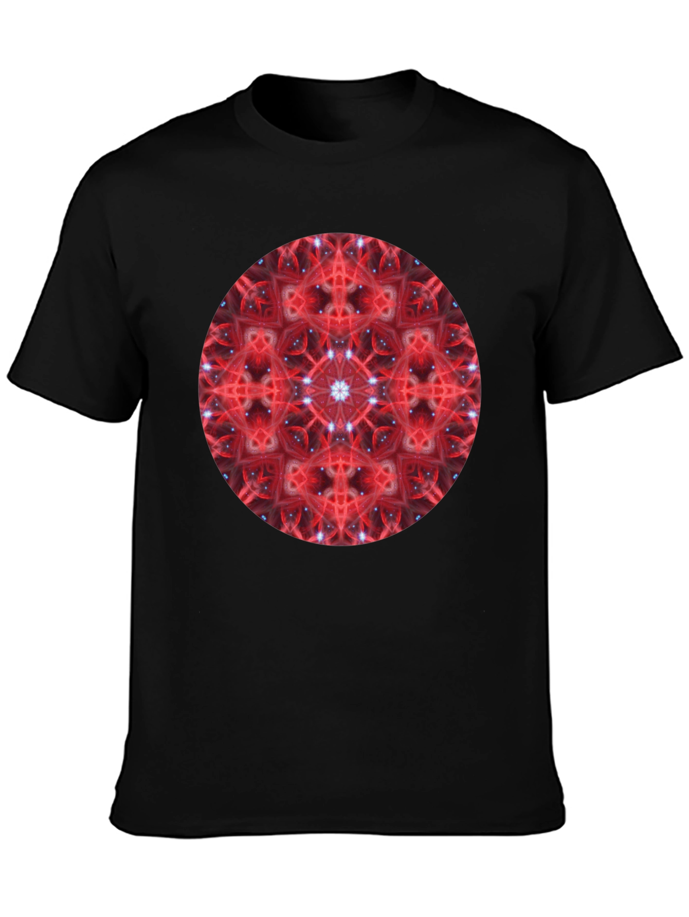 Red Mandala Graphic Print T-Shirt