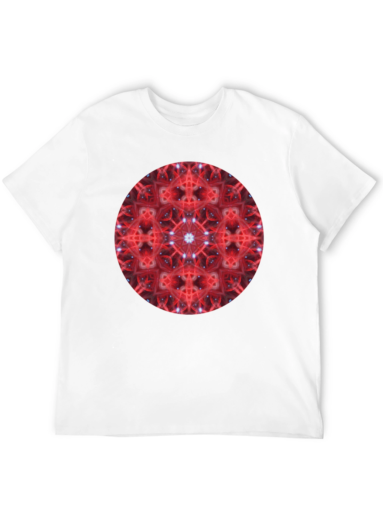 Red Mandala Graphic Print T-Shirt