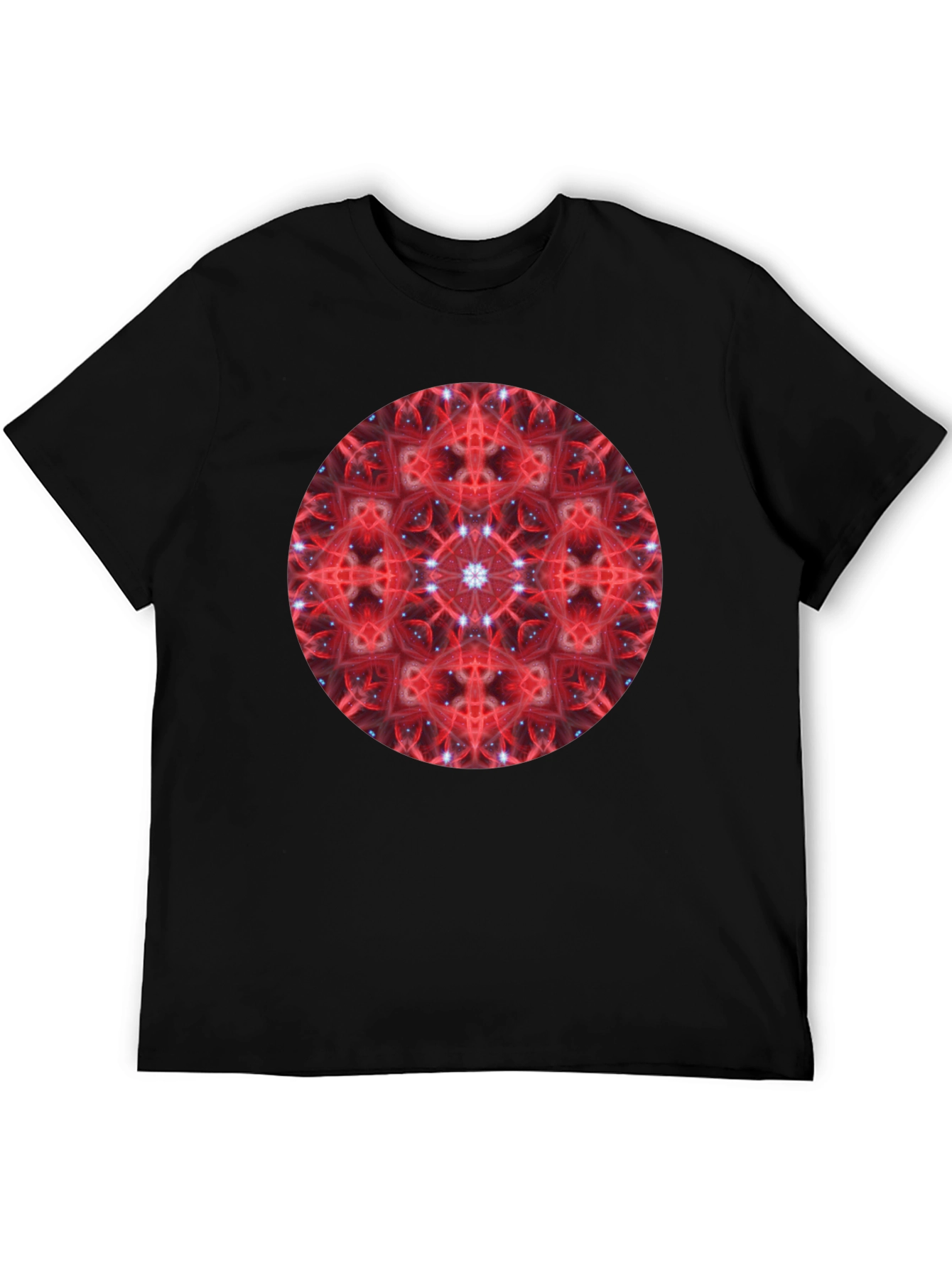 Red Mandala Graphic Print T-Shirt