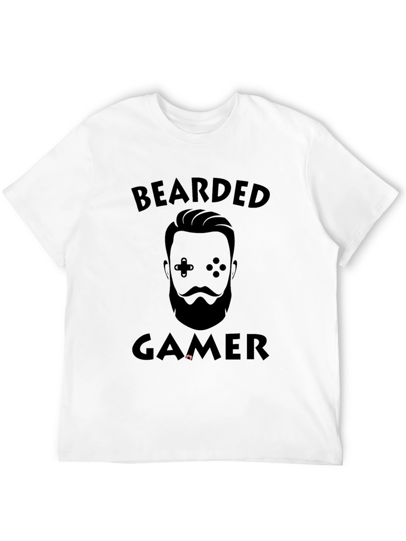 Bearded Gamer Black T-Shirt
