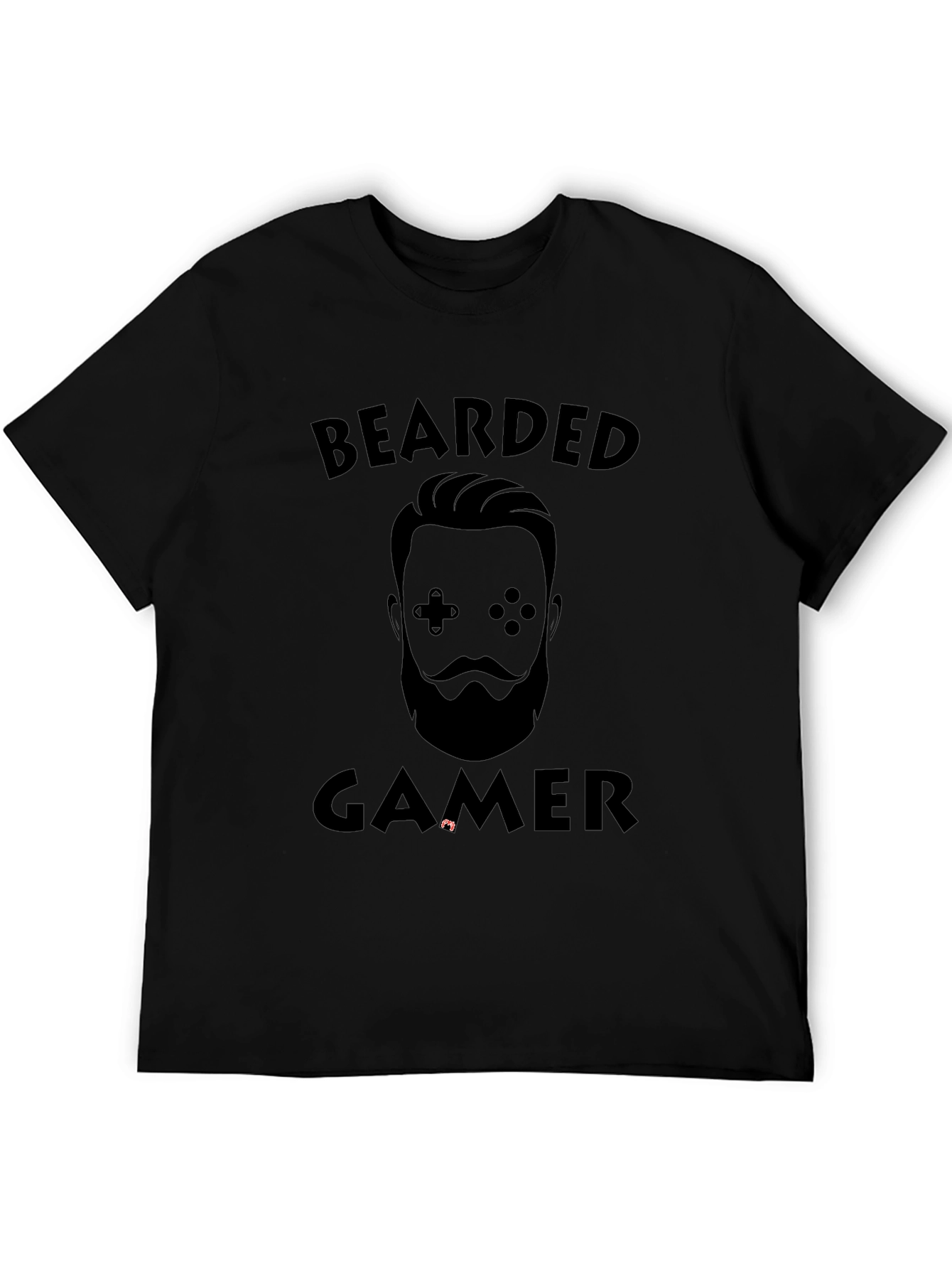 Bearded Gamer Black T-Shirt