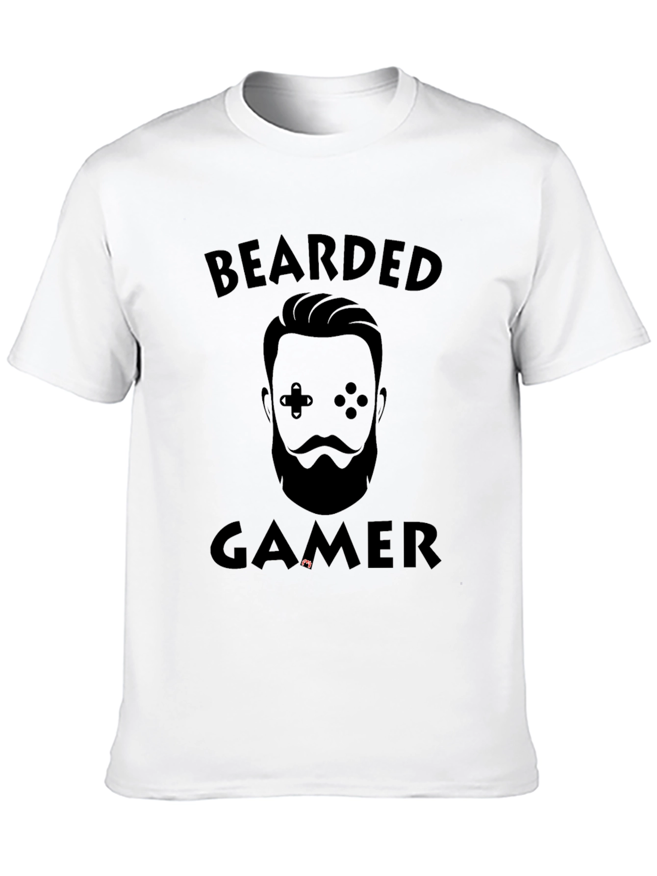 Bearded Gamer Black T-Shirt