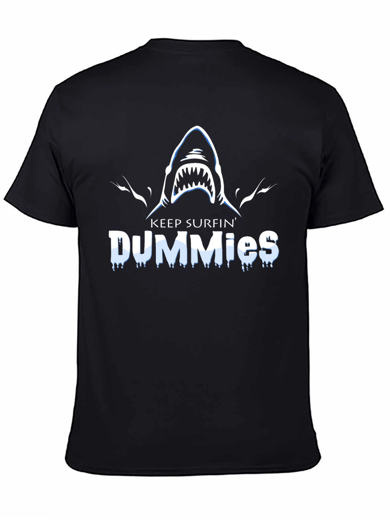 Keep Surfin Dummies Shark Graphic T-Shirt