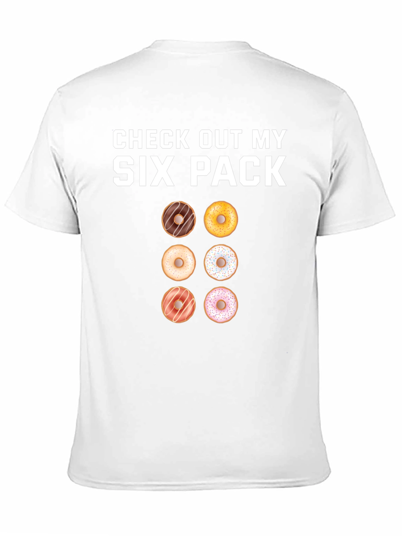 Donut Six Pack T-Shirt - Funny Gym Tee