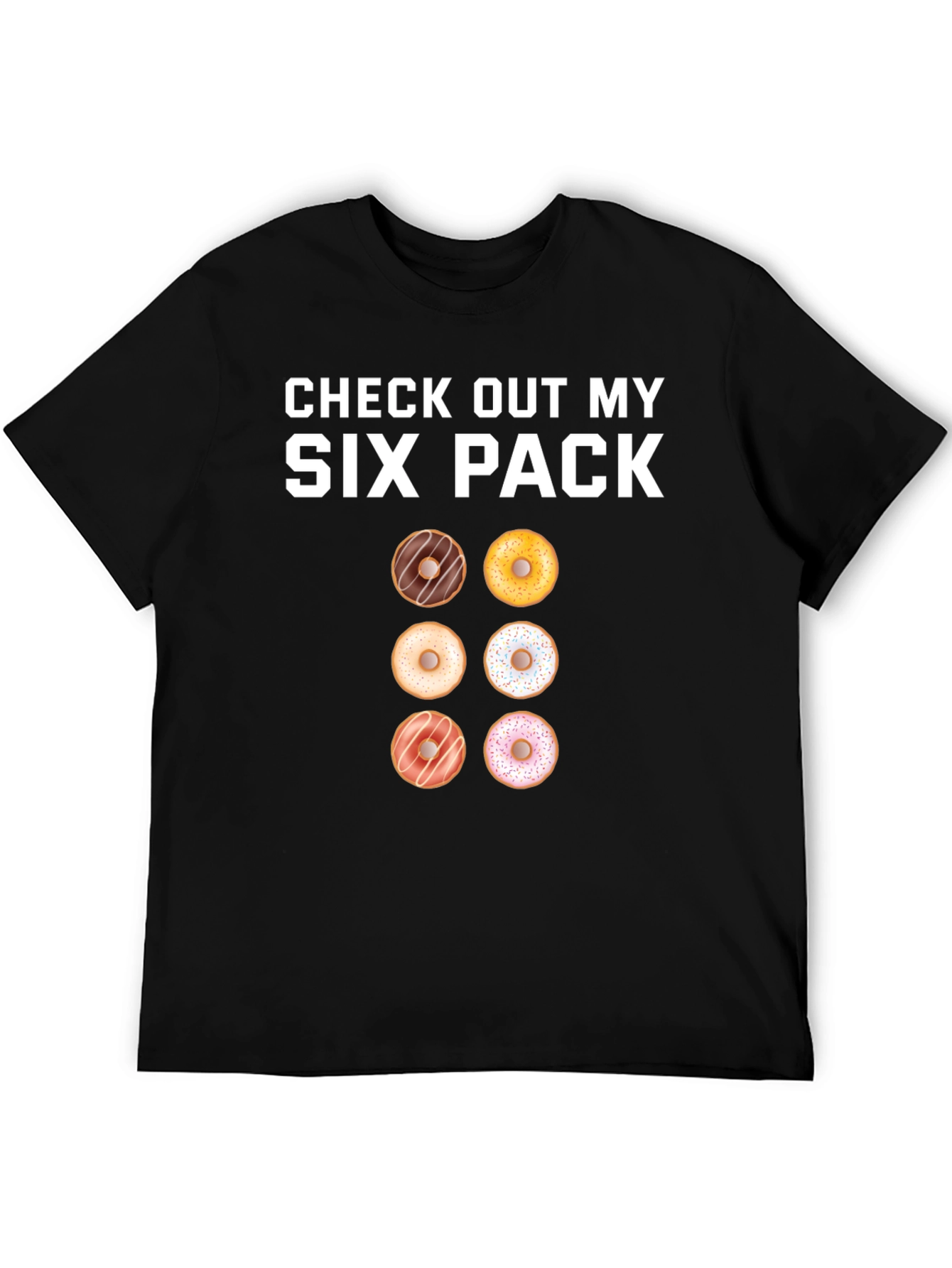 Donut Six Pack T-Shirt - Funny Gym Tee