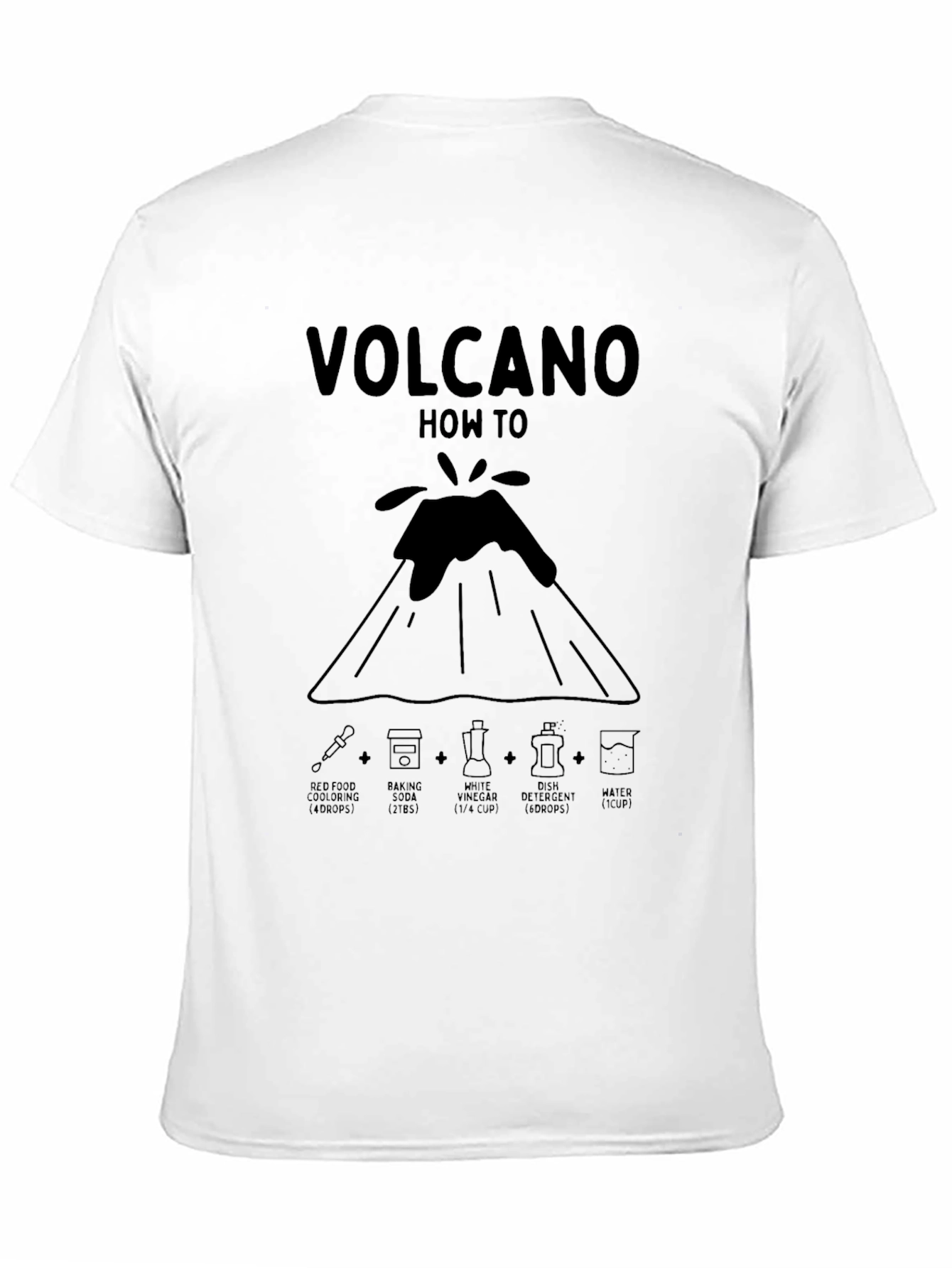 Volcano How To Black Graphic T-Shirt