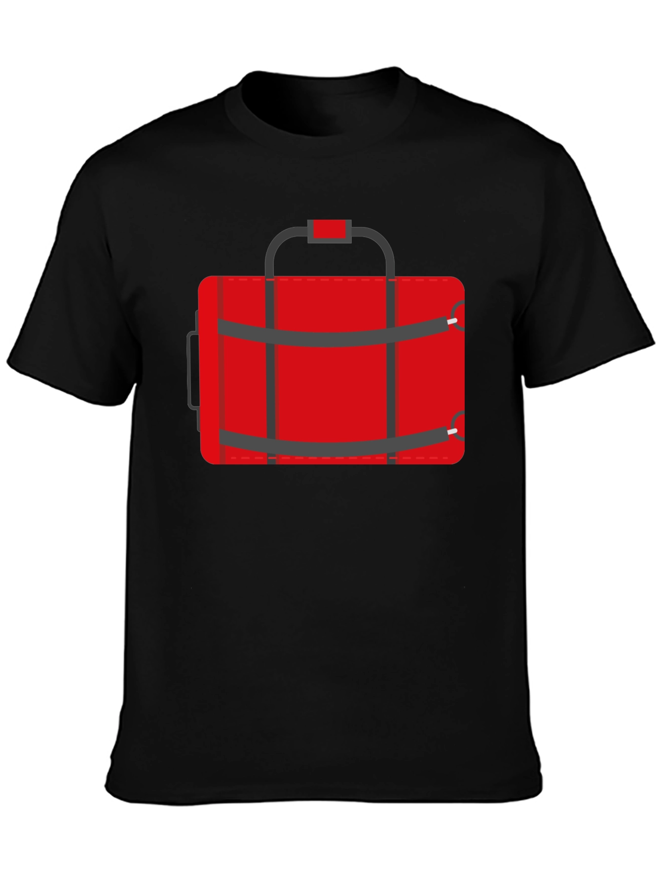 Red Duffle Bag Graphic T-Shirt - Casual Style
