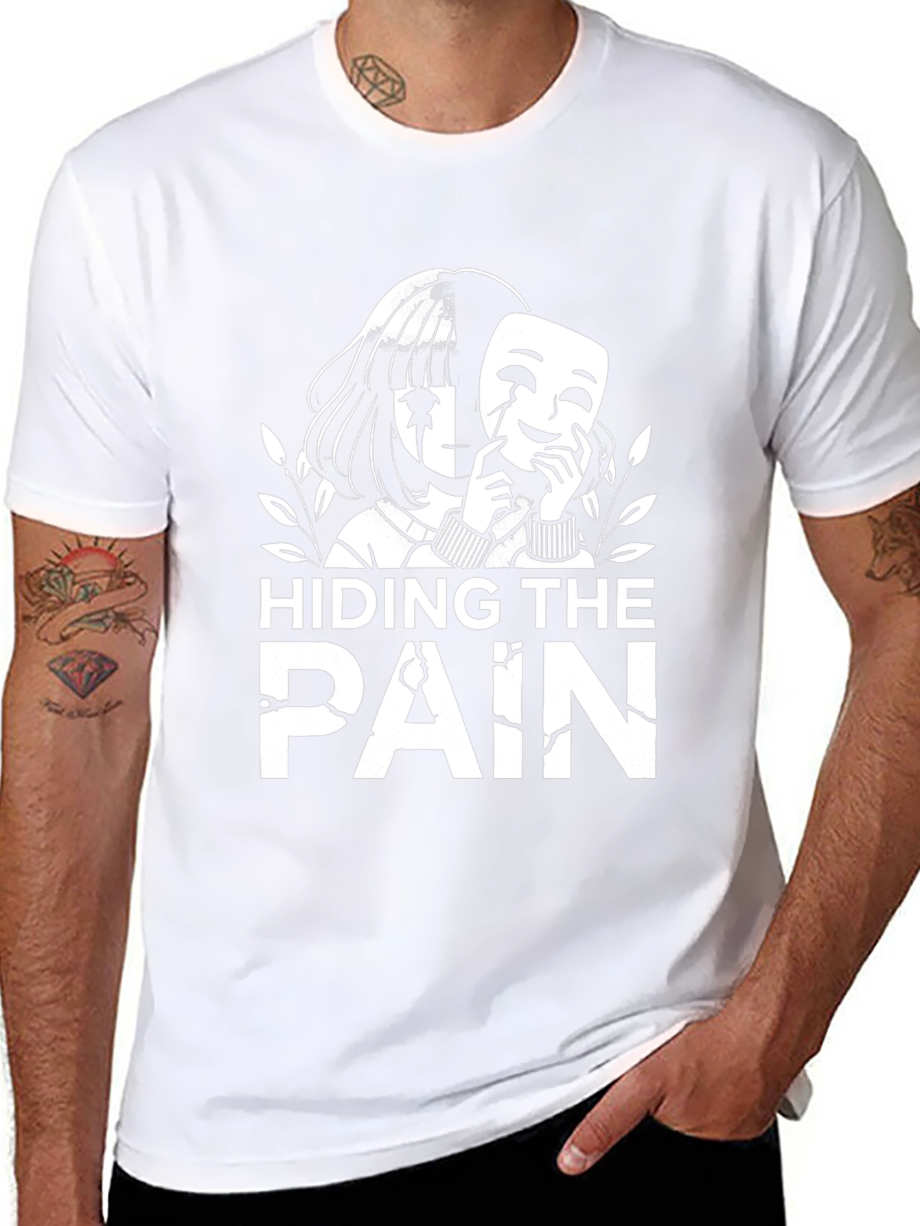 Hiding the Pain Graphic Tee