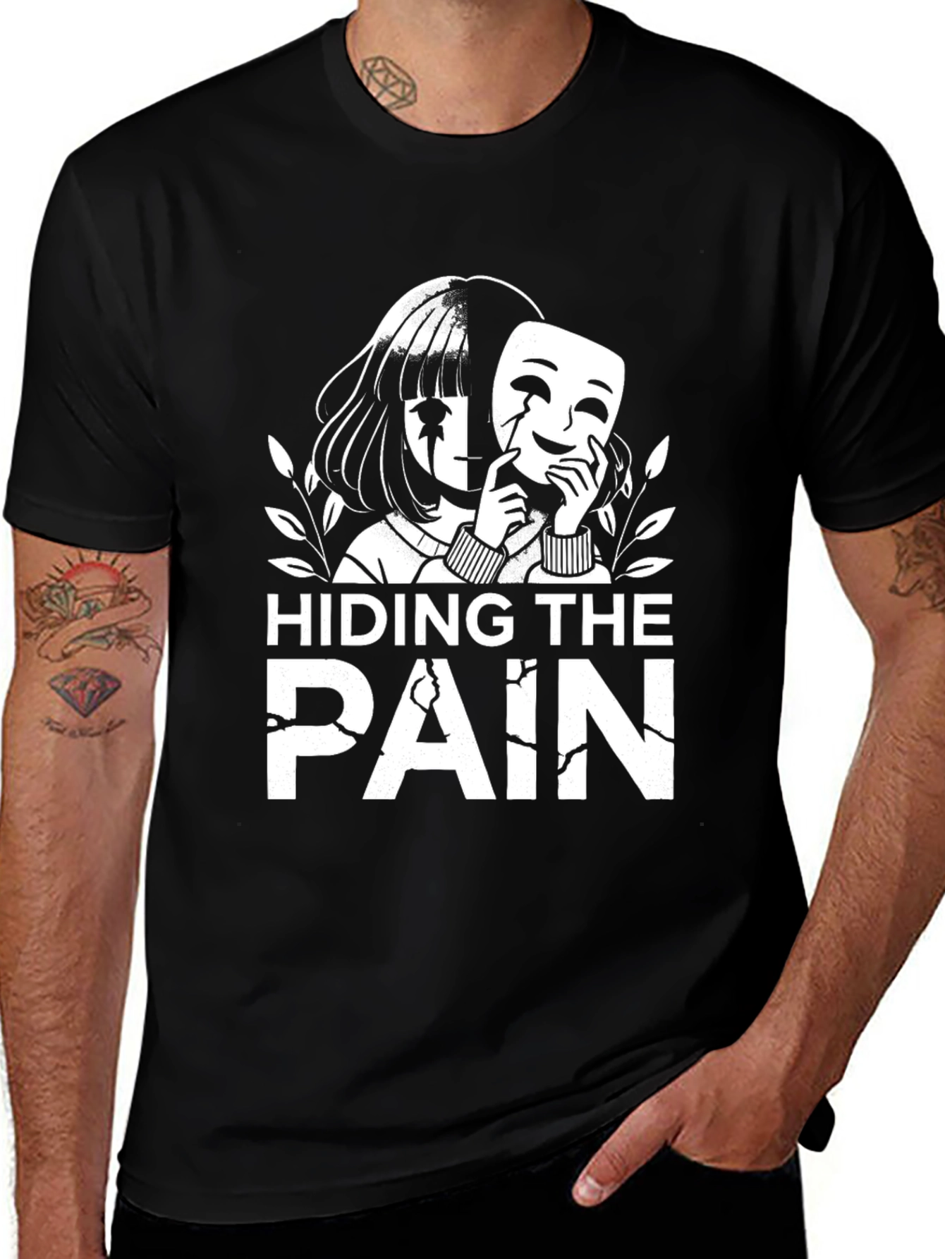 Hiding the Pain Graphic Tee