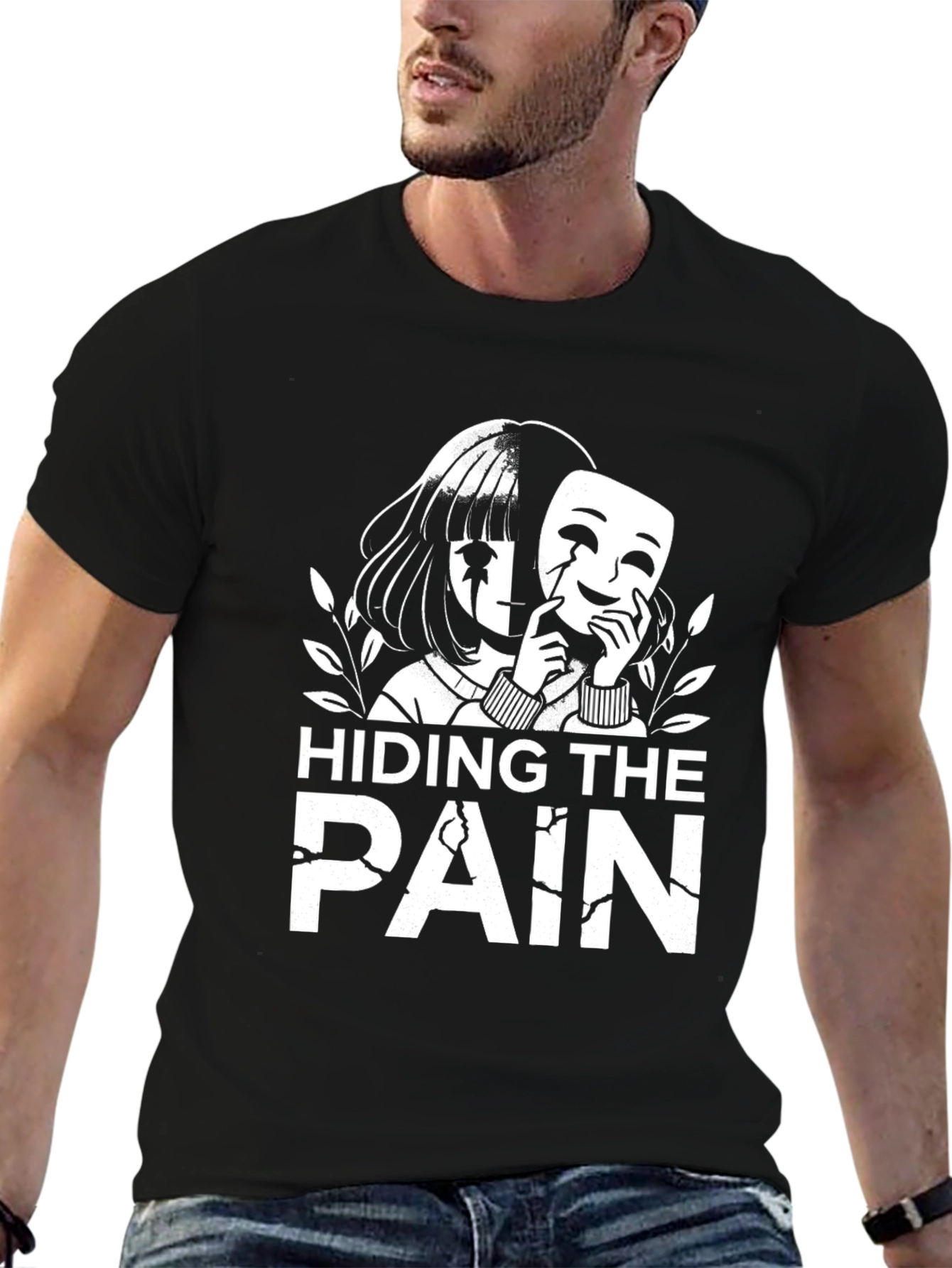 Hiding the Pain Graphic Tee