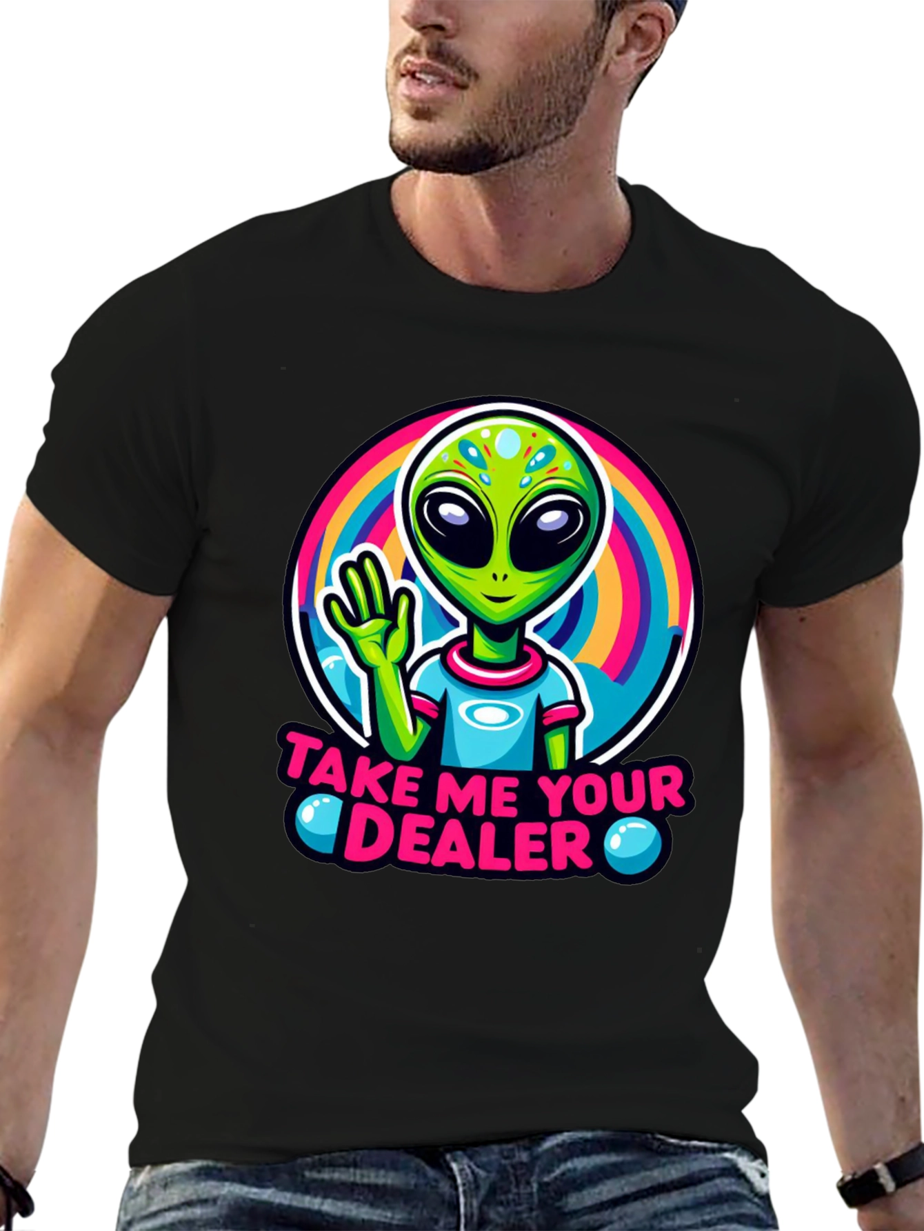 Take Me to Your Dealer Alien Graphic Tee