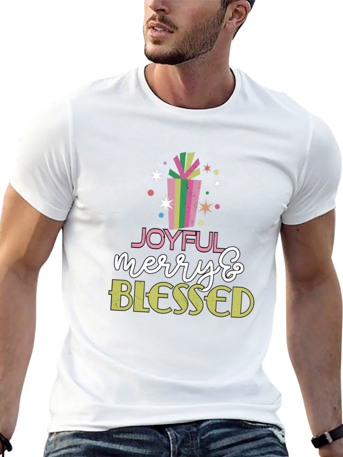 Joyful Merry & Blessed Holiday T-Shirt
