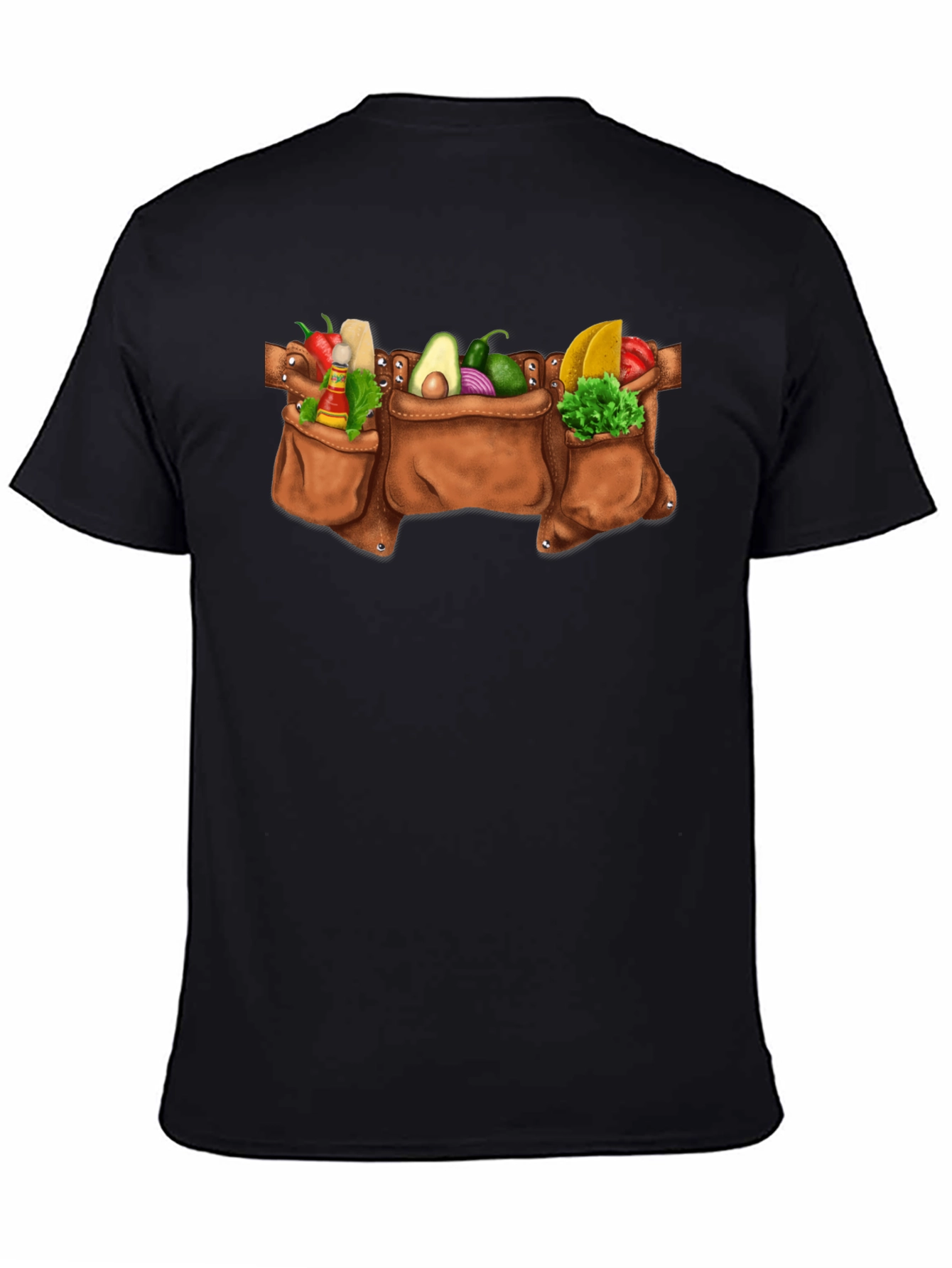Taco Tool Belt Graphic Tee - Black Cotton T-Shirt