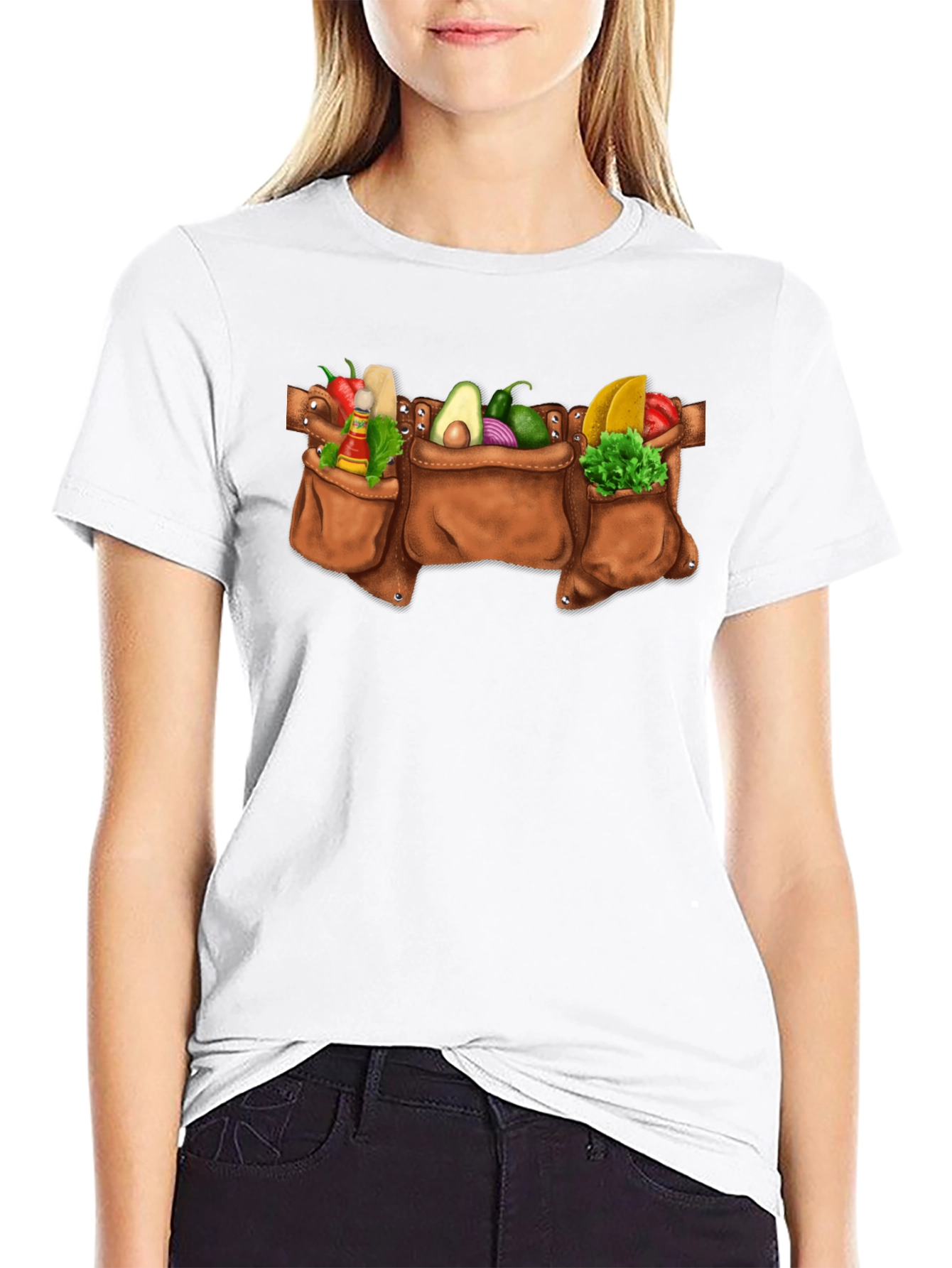 Taco Tool Belt Graphic Tee - Black Cotton T-Shirt