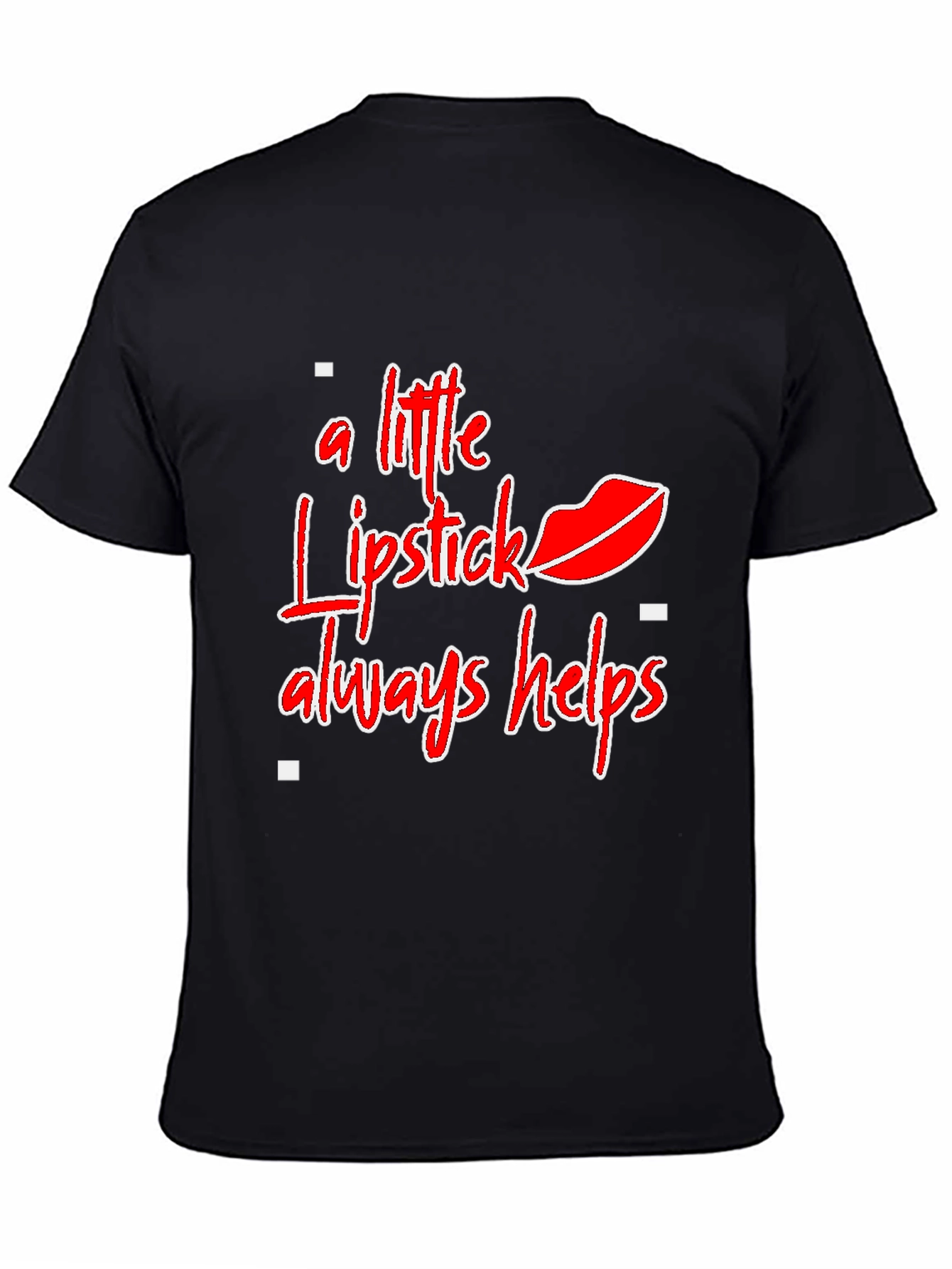 Lipstick Helps Graphic Tee - Stylish Statement Shirt