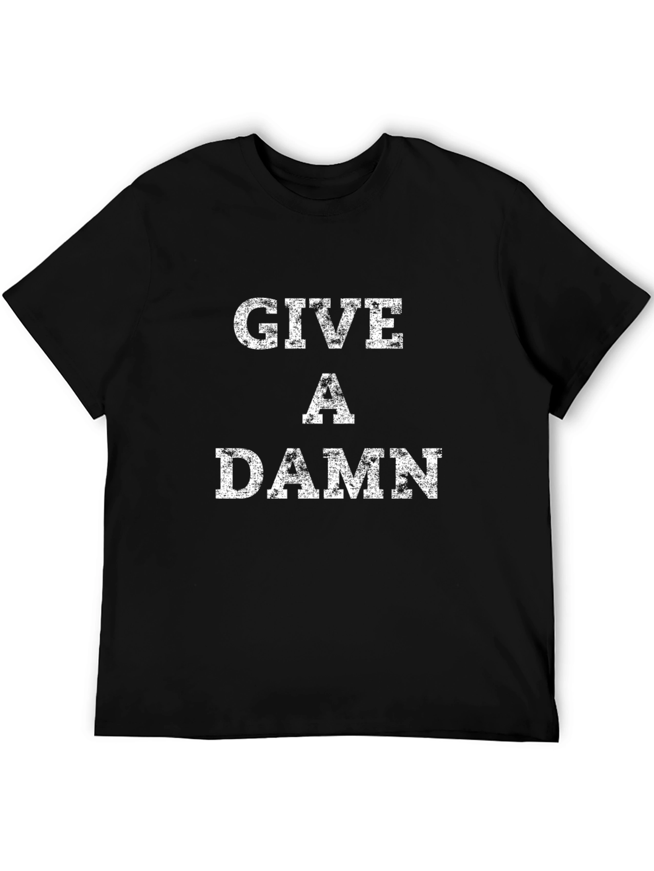 Give A Damn Black Graphic T-Shirt