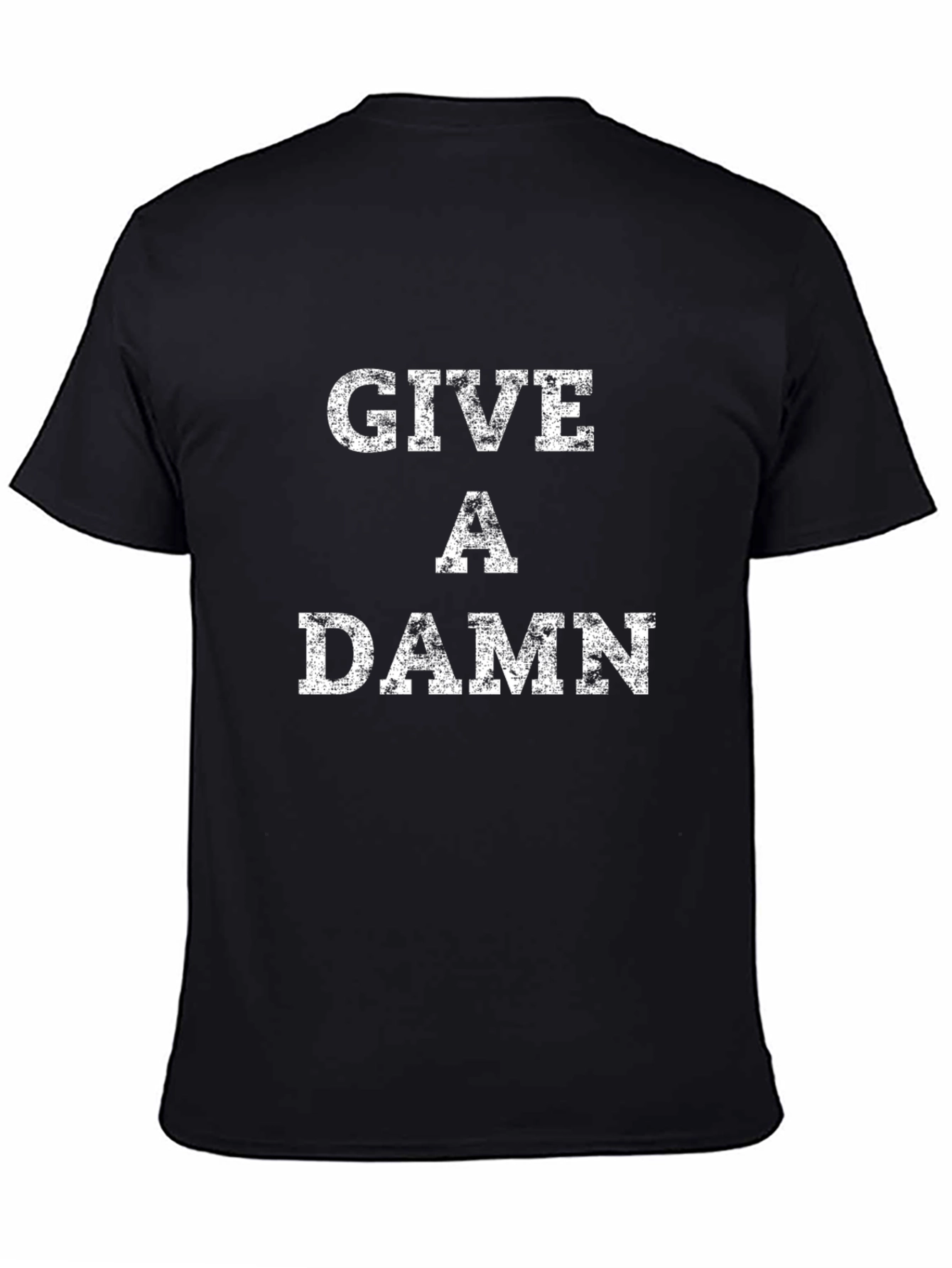 Give A Damn Black Graphic T-Shirt