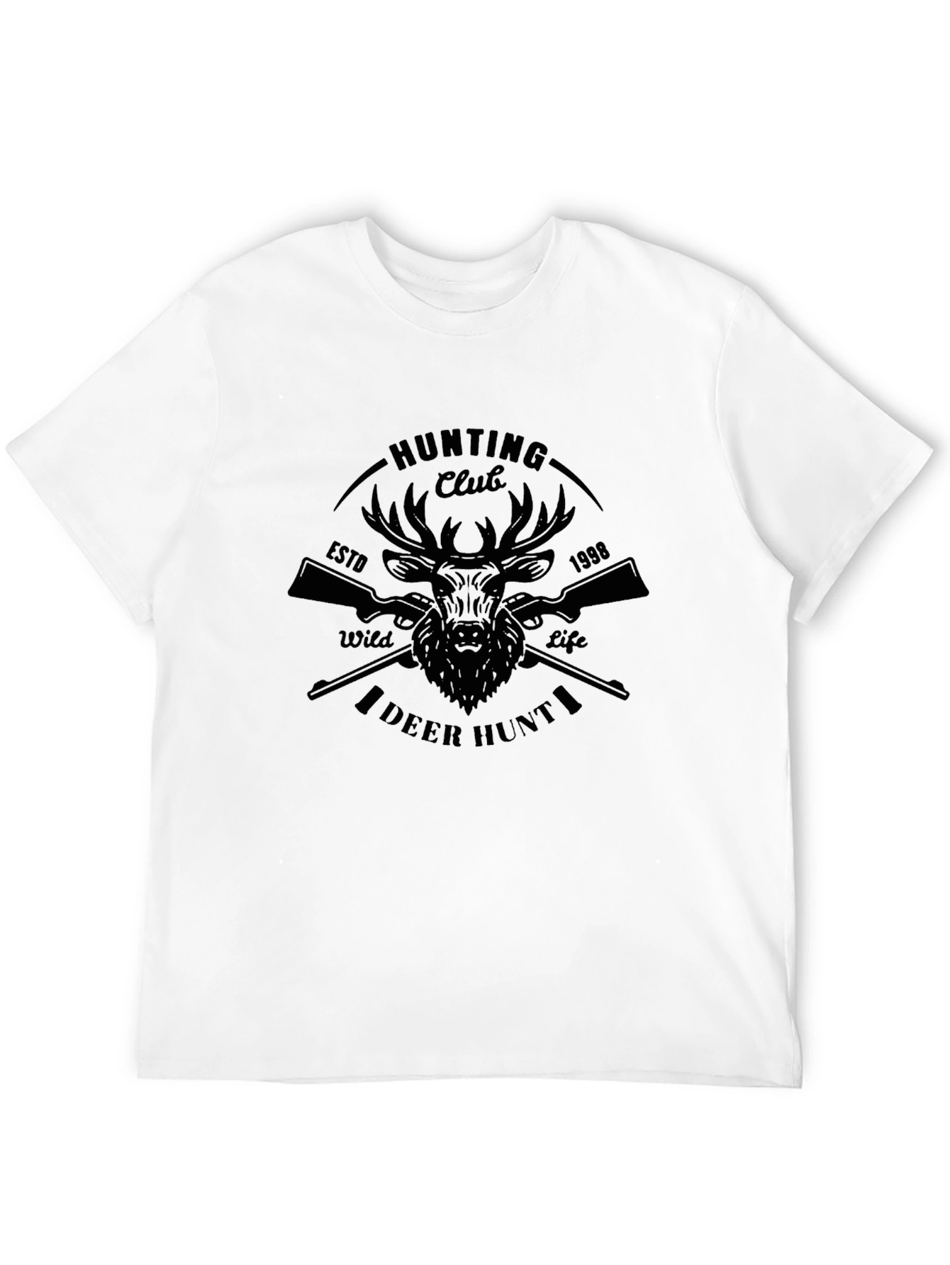 Hunting Club Deer Hunt Graphic T-Shirt