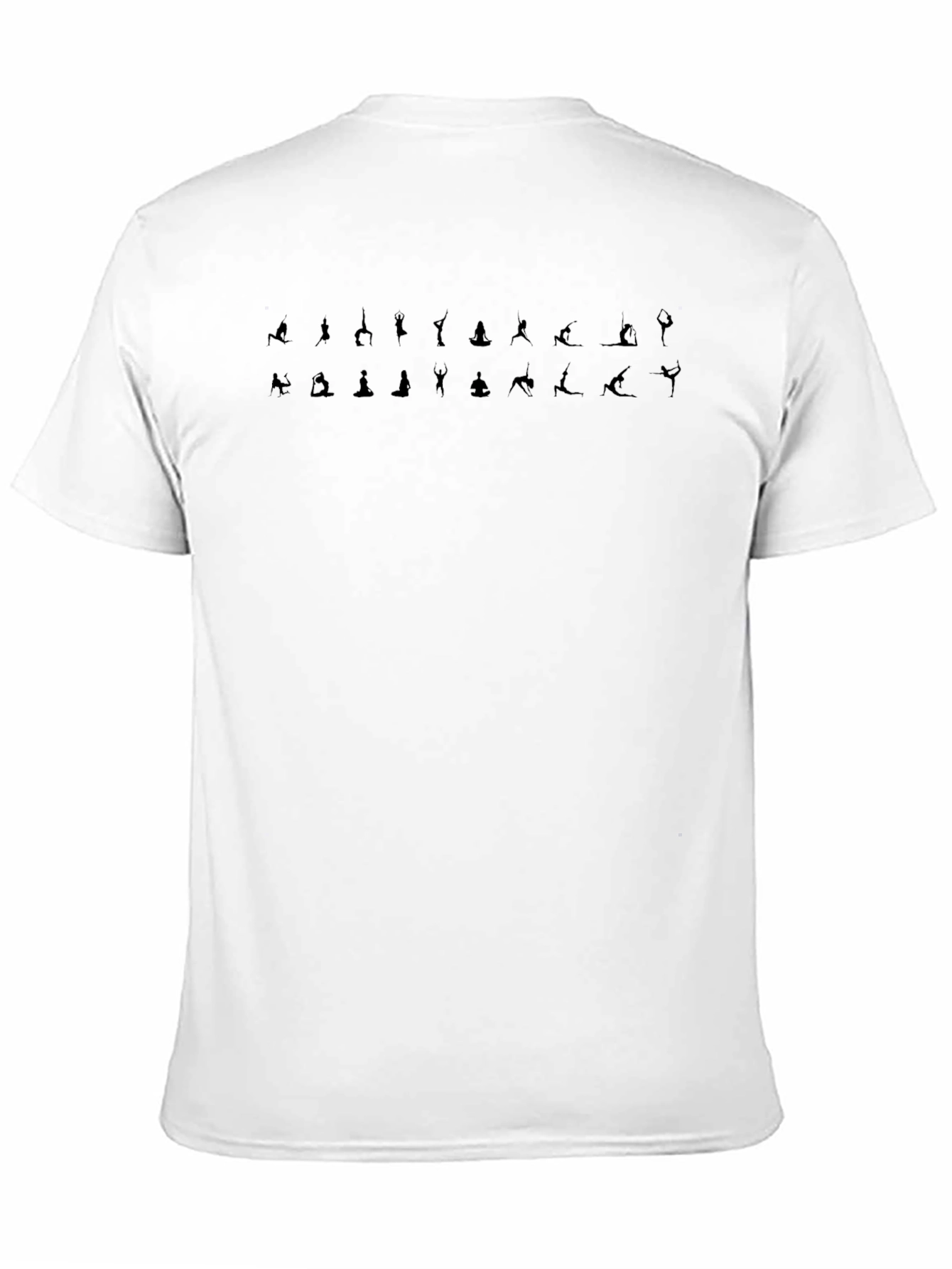 Yoga Pose Black Graphic Tee - Mens Relaxed Fit