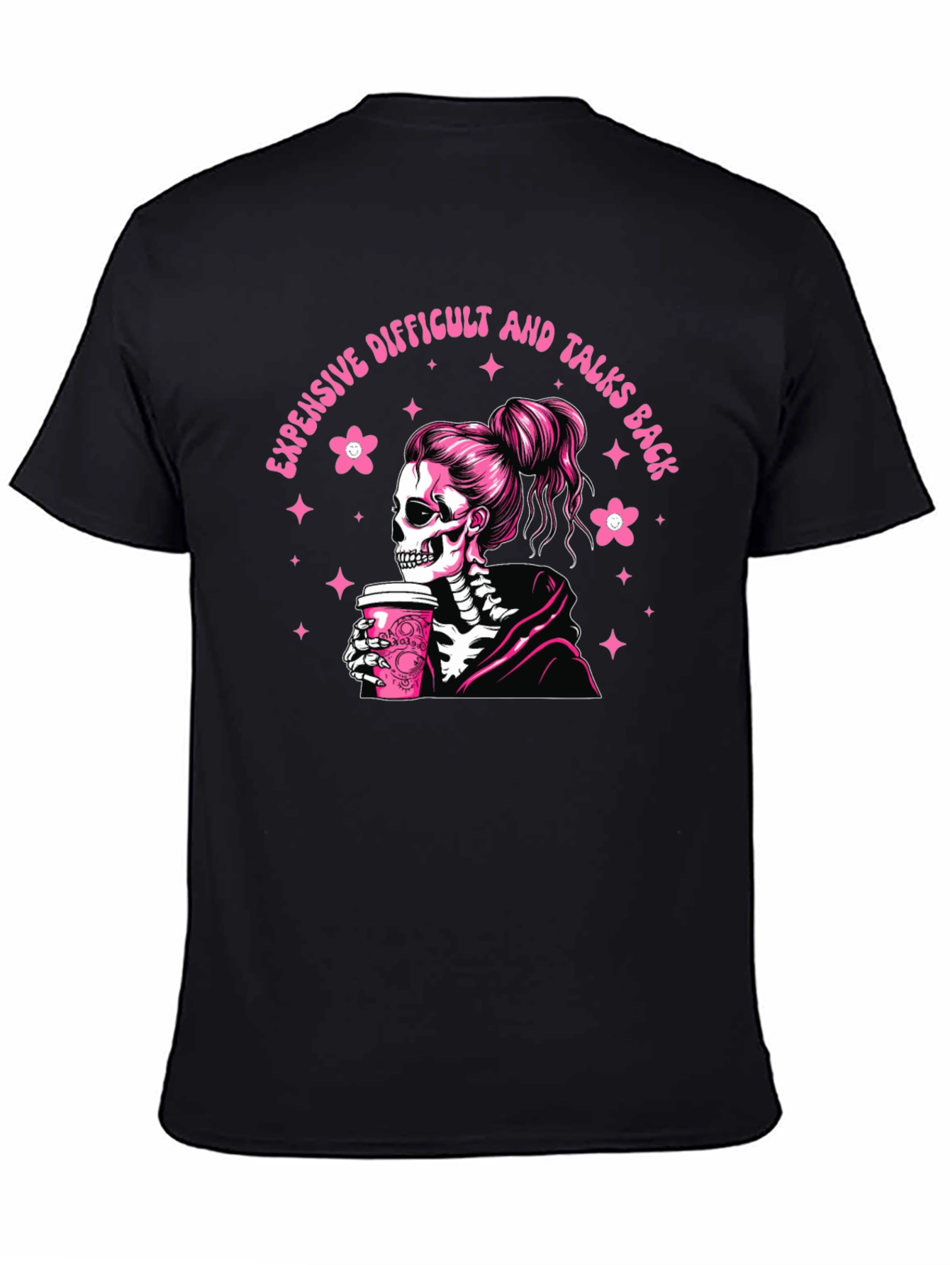 Expensive Difficult Talks Back Skeleton Graphic Tee