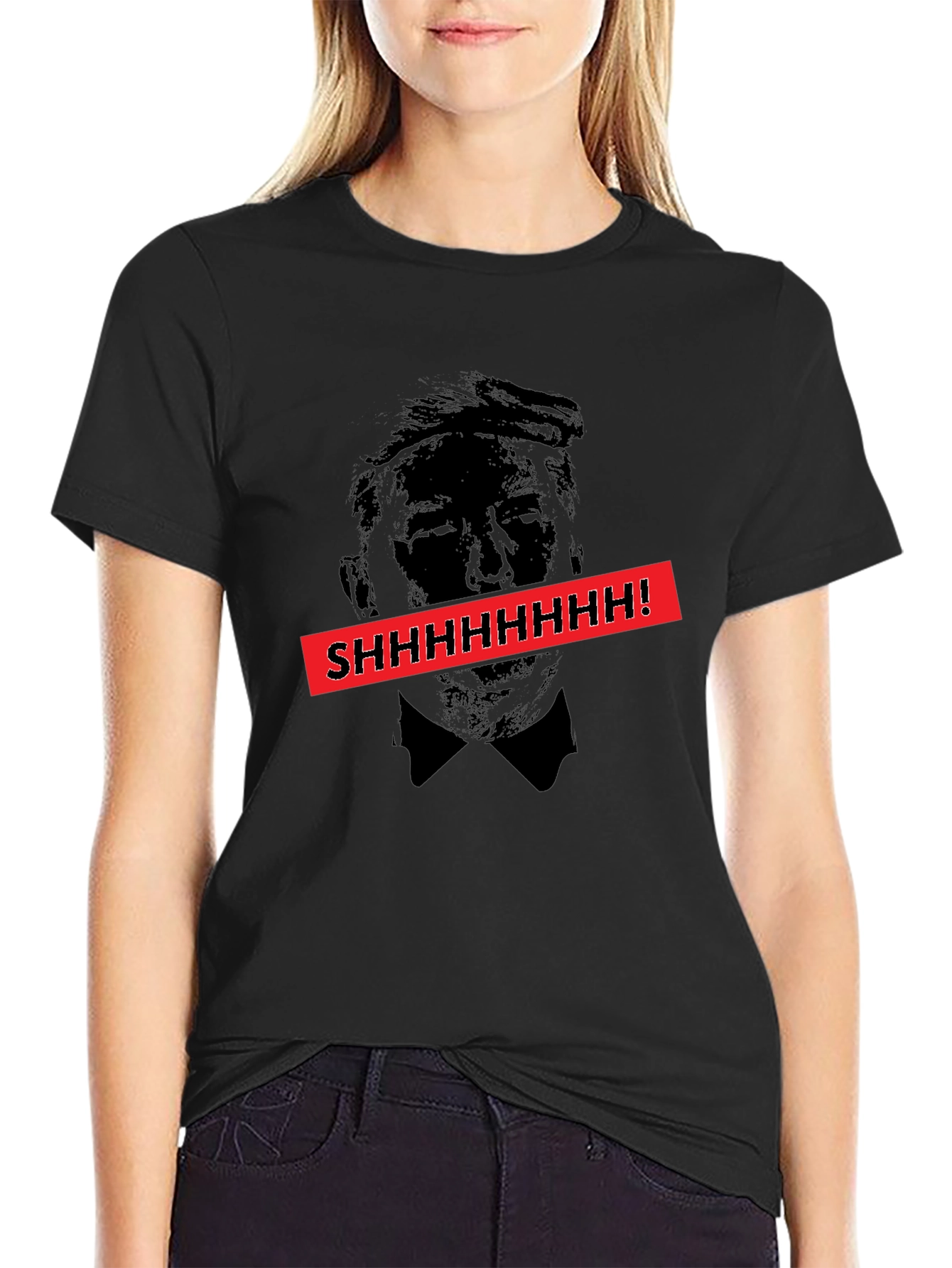 Shhhhhhh! Graphic Tee - Anti-Trump Humor Shirt