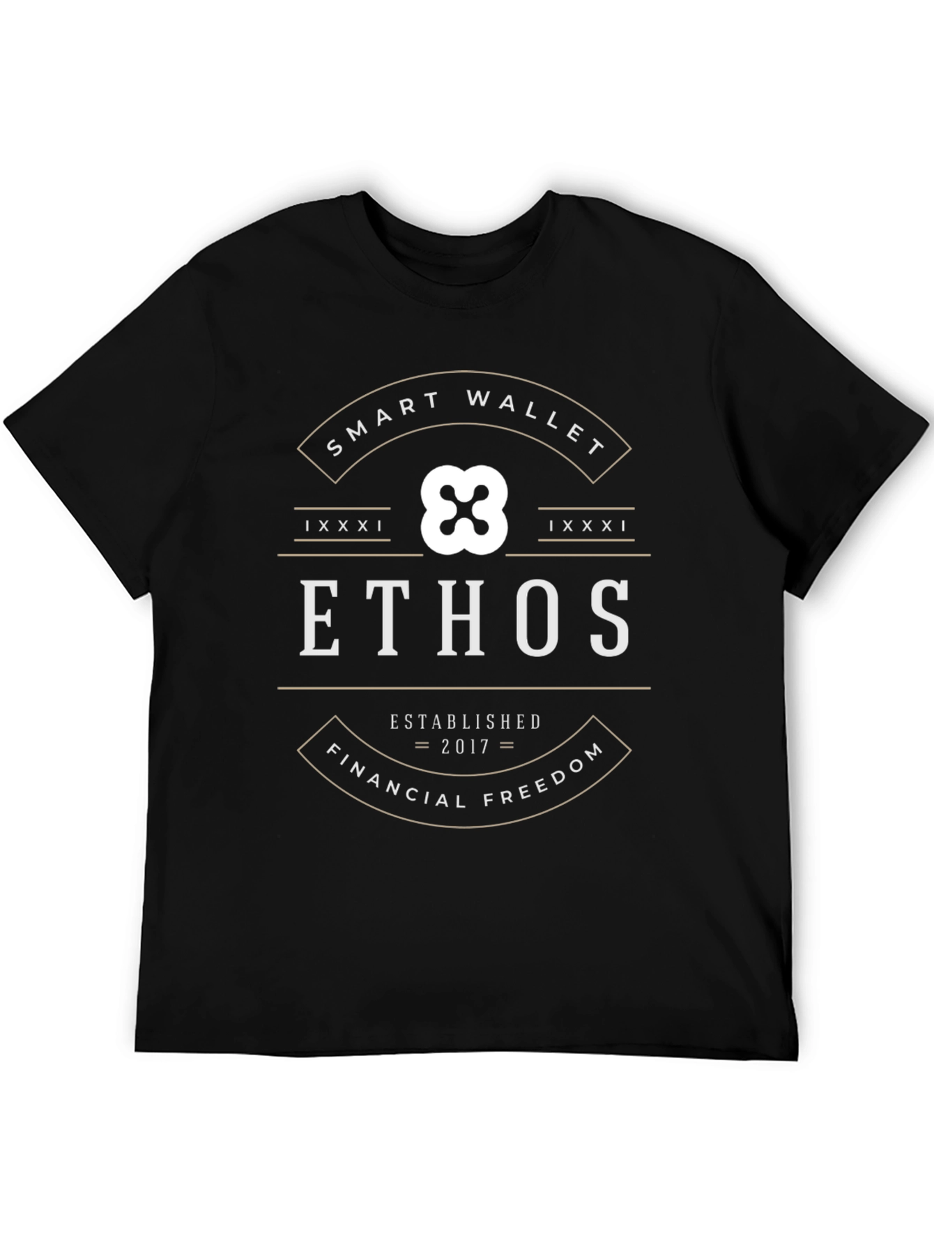Ethos Smart Wallet Black T-Shirt