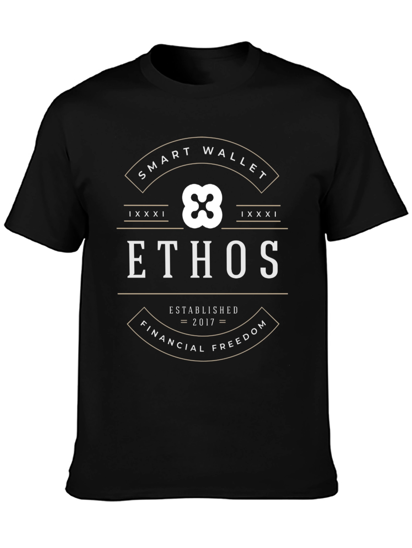 Ethos Smart Wallet Black T-Shirt