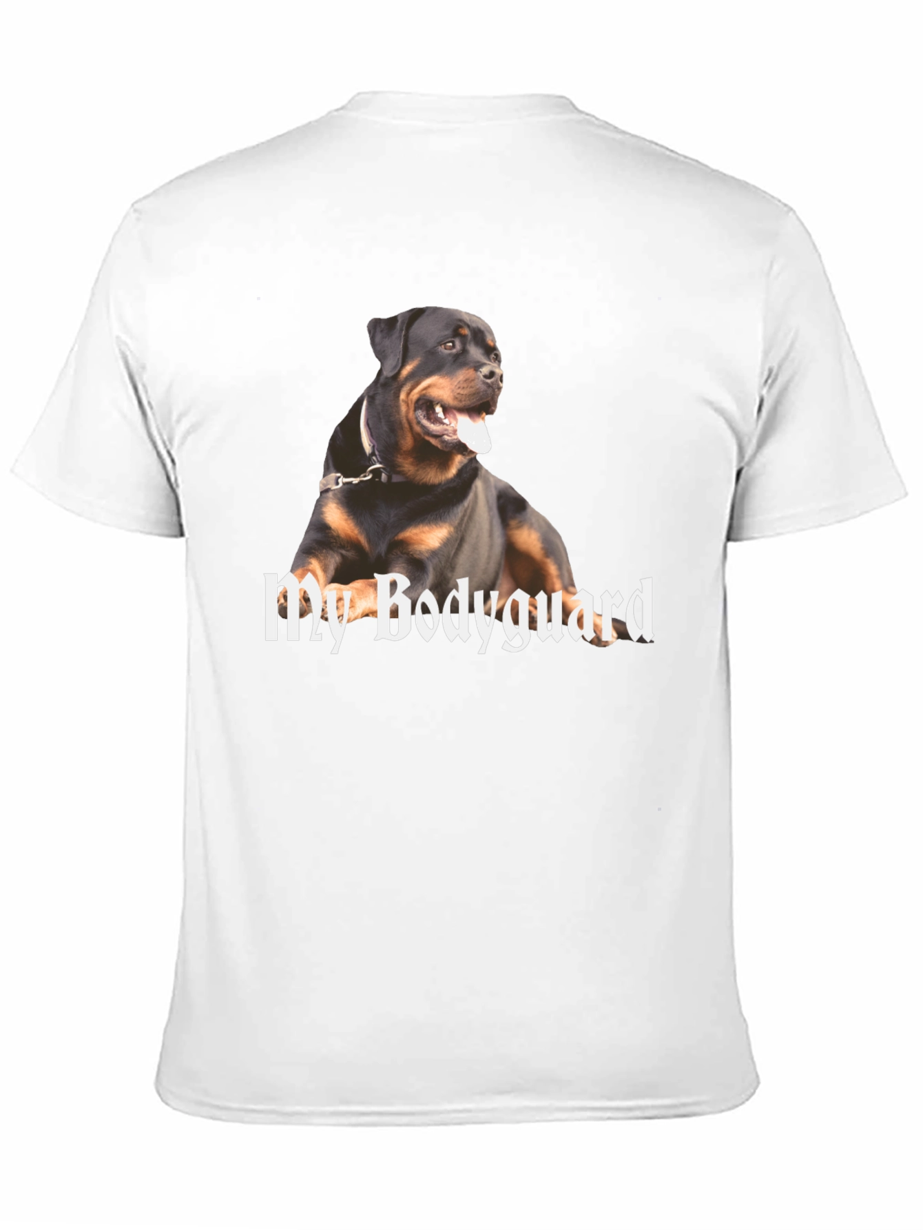 Rottweiler Bodyguard Graphic T-Shirt - Black